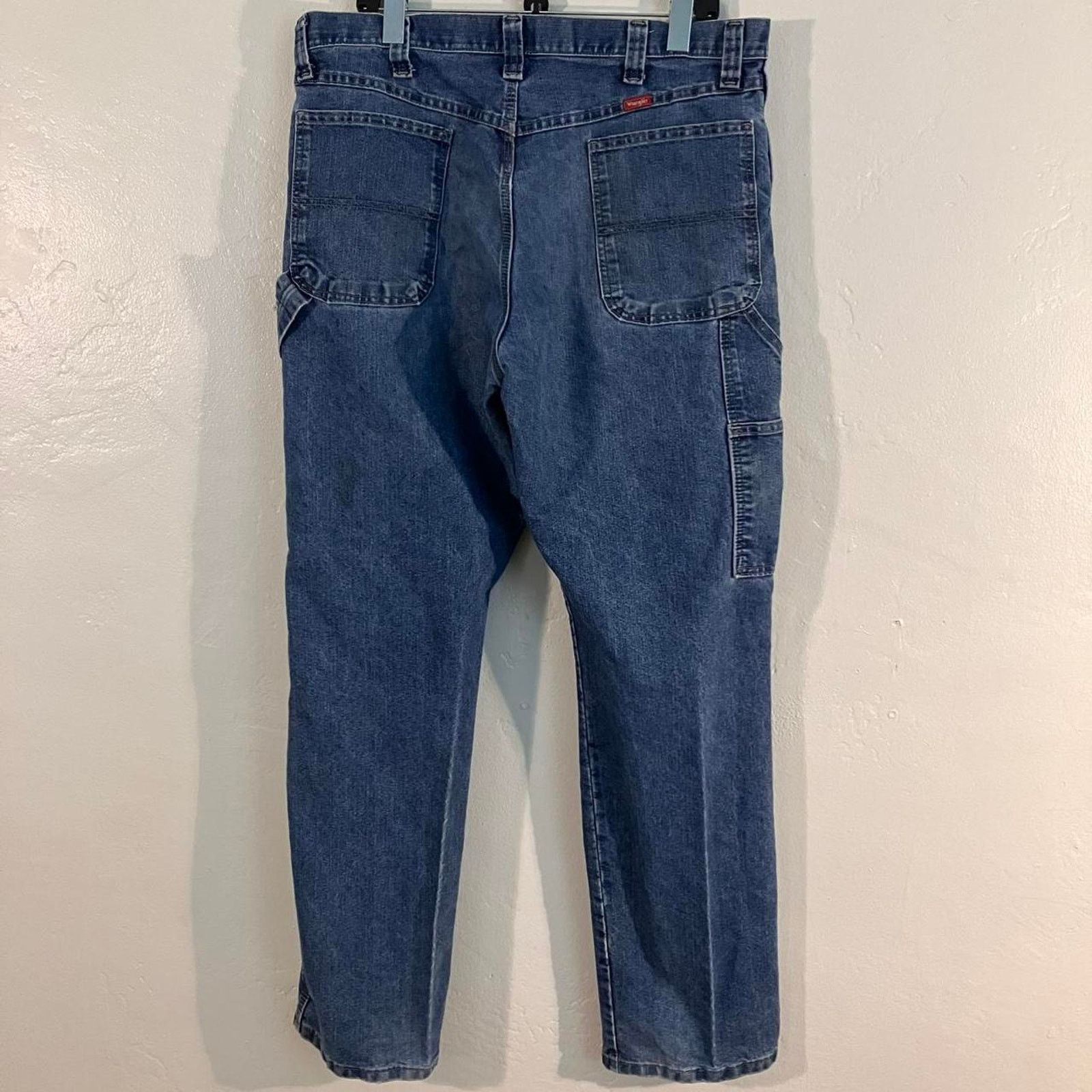 Vintage × Wrangler Vintage Y2K Blue Denim Carpenter Workwear Jeans Size US 38 / EU 54 - 3 Thumbnail