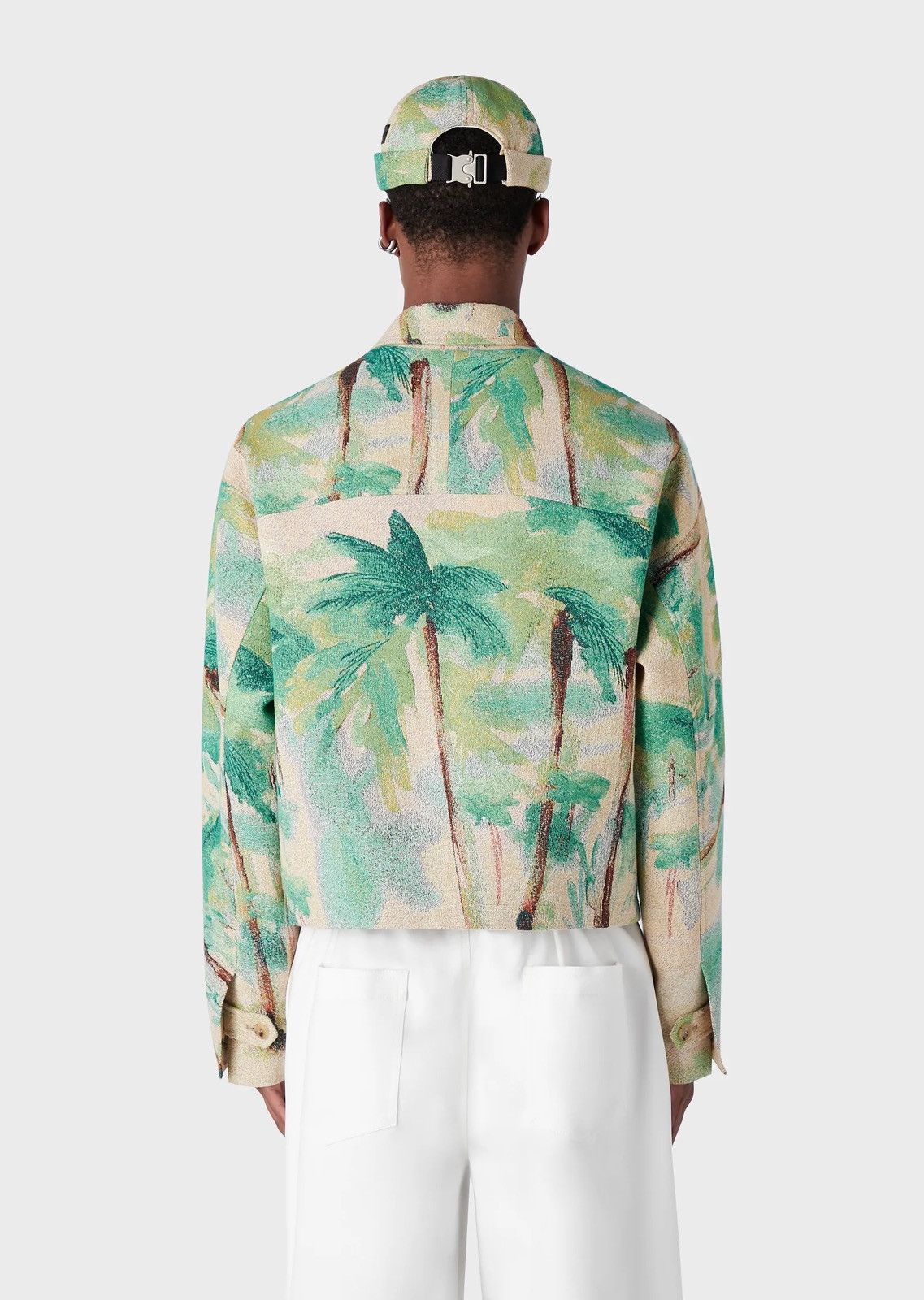 Emporio Armani !DS! FW22 Emporio Armani Green Palm Tree Summer Jacket Size US M / EU 48-50 / 2 - 6 Thumbnail