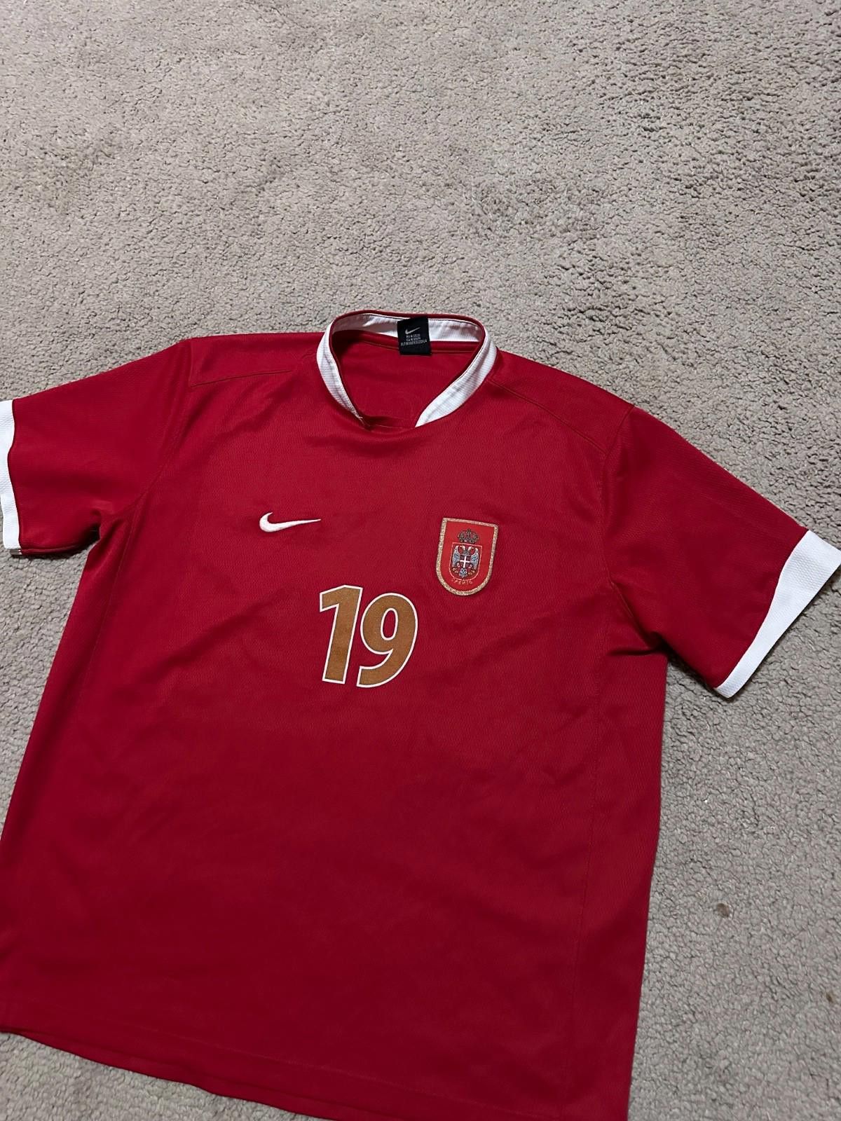 Nike Nike SERBIA #19 ZIGIC Football Shirt Soccer Jersey Sz XXL Size ONE SIZE - 2 Thumbnail