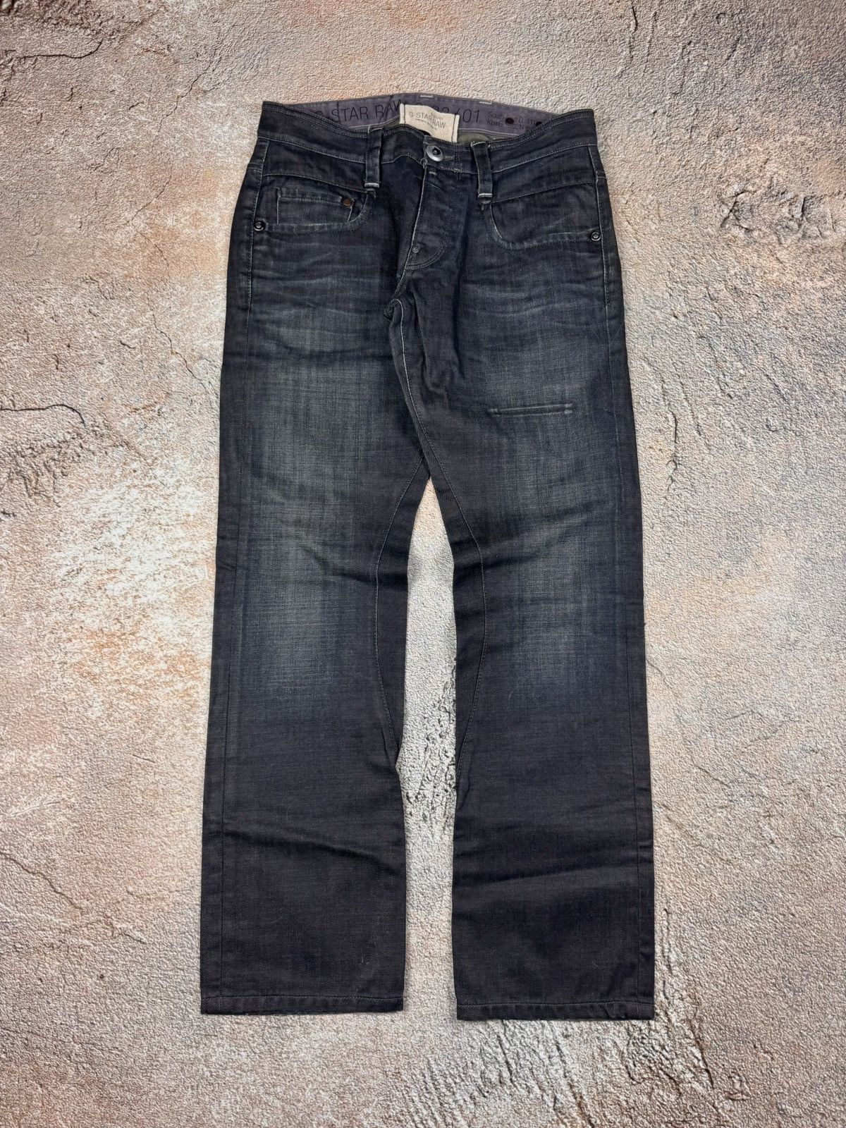 Pre-owned G Star Raw X Gstar G Star Raw 33/01 Washed Archival Japan Style Pants In Washed Black