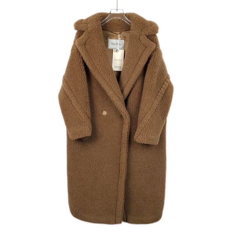 Max Mara Max Mara Teddy brown teddy camel-fleece lapel double-breas Size S / US 4 / IT 40 - 1 Thumbnail