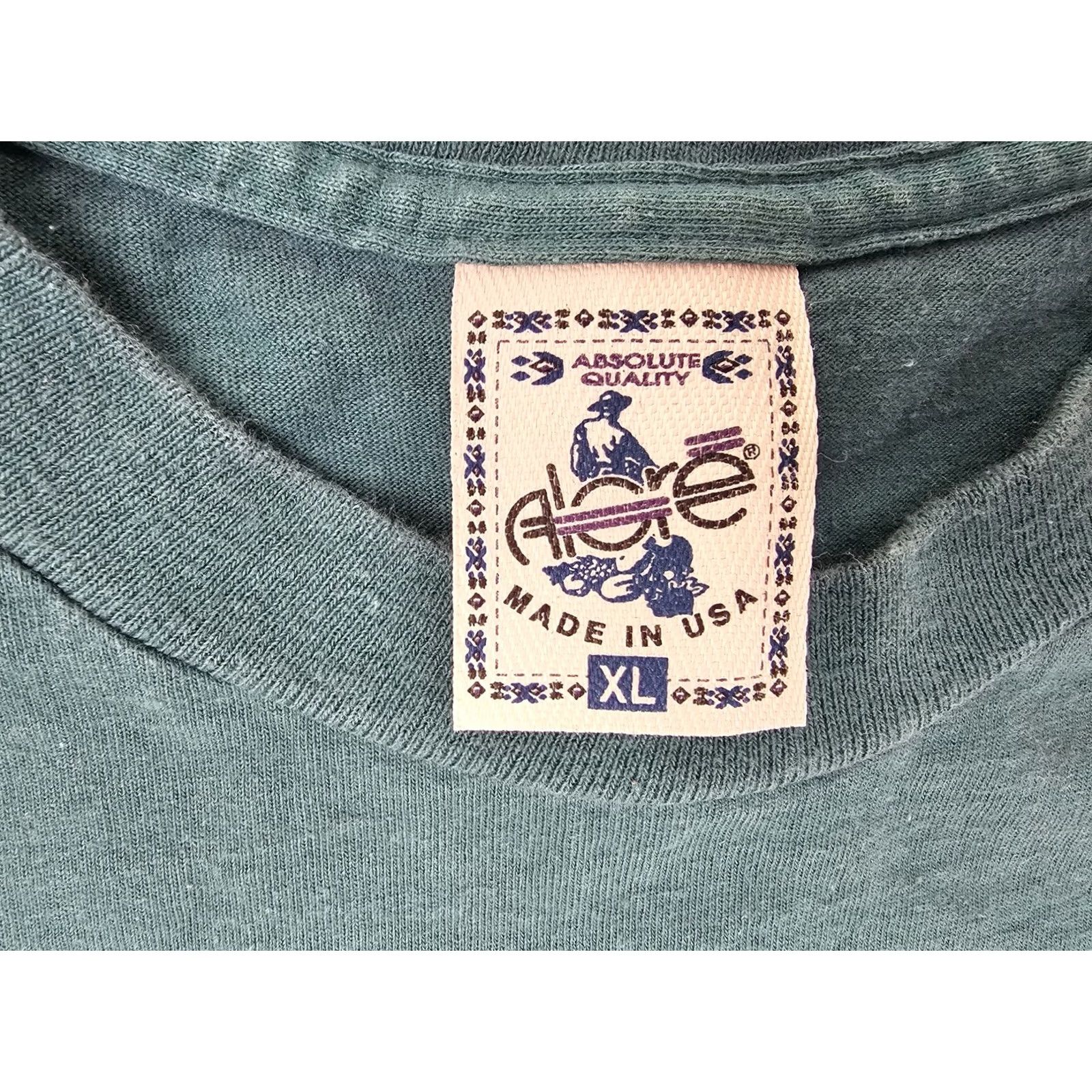 Ford VINTAGE Ford T-Shirt Men XL Green 90s Alore Single Stitch Kentucky Truck Plant Belt Tee US Size ONE SIZE - 5 Thumbnail