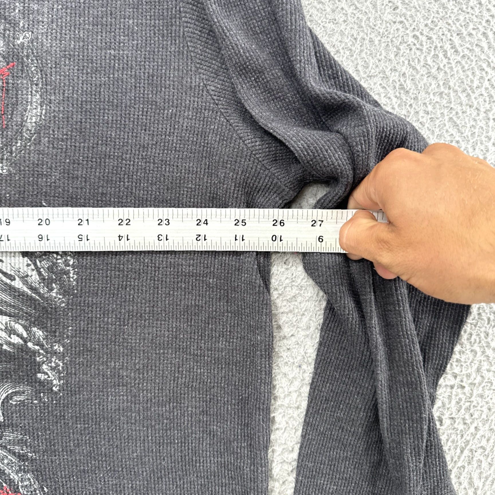 Vintage VINTAGE MMA Elite Thermal Long Sleeve Shirt Gray 2XL MMA Elite Salvation Grunge Y2K Crew Neck Men Size US XXL / EU 58 / 5 - 3 Thumbnail