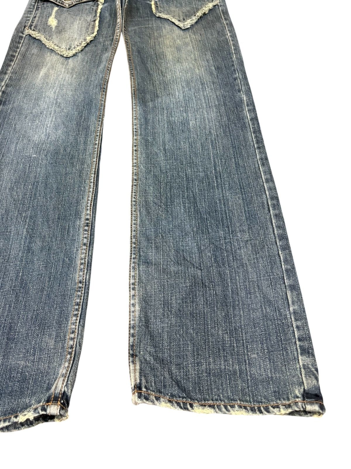 Japanese Brand Vintage Japanese Mud Wash Bush Pants Distressed Loose Jeans Size US 33 - 7 Thumbnail