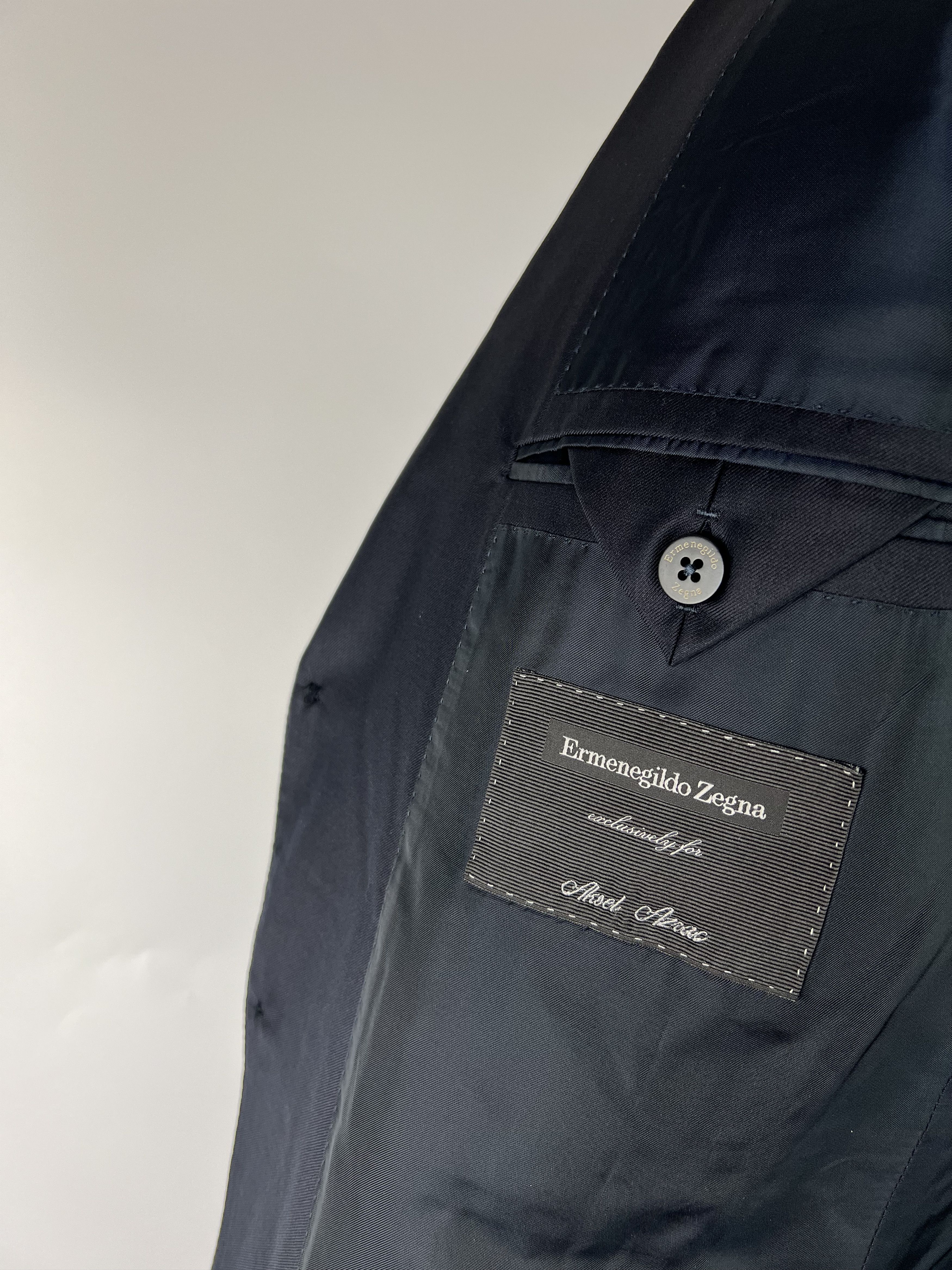 Ermenegildo Zegna Ermenegildo Zegna Trofeo Navy Blue Wool Suit Size EU50 Size 50R - 9 Thumbnail