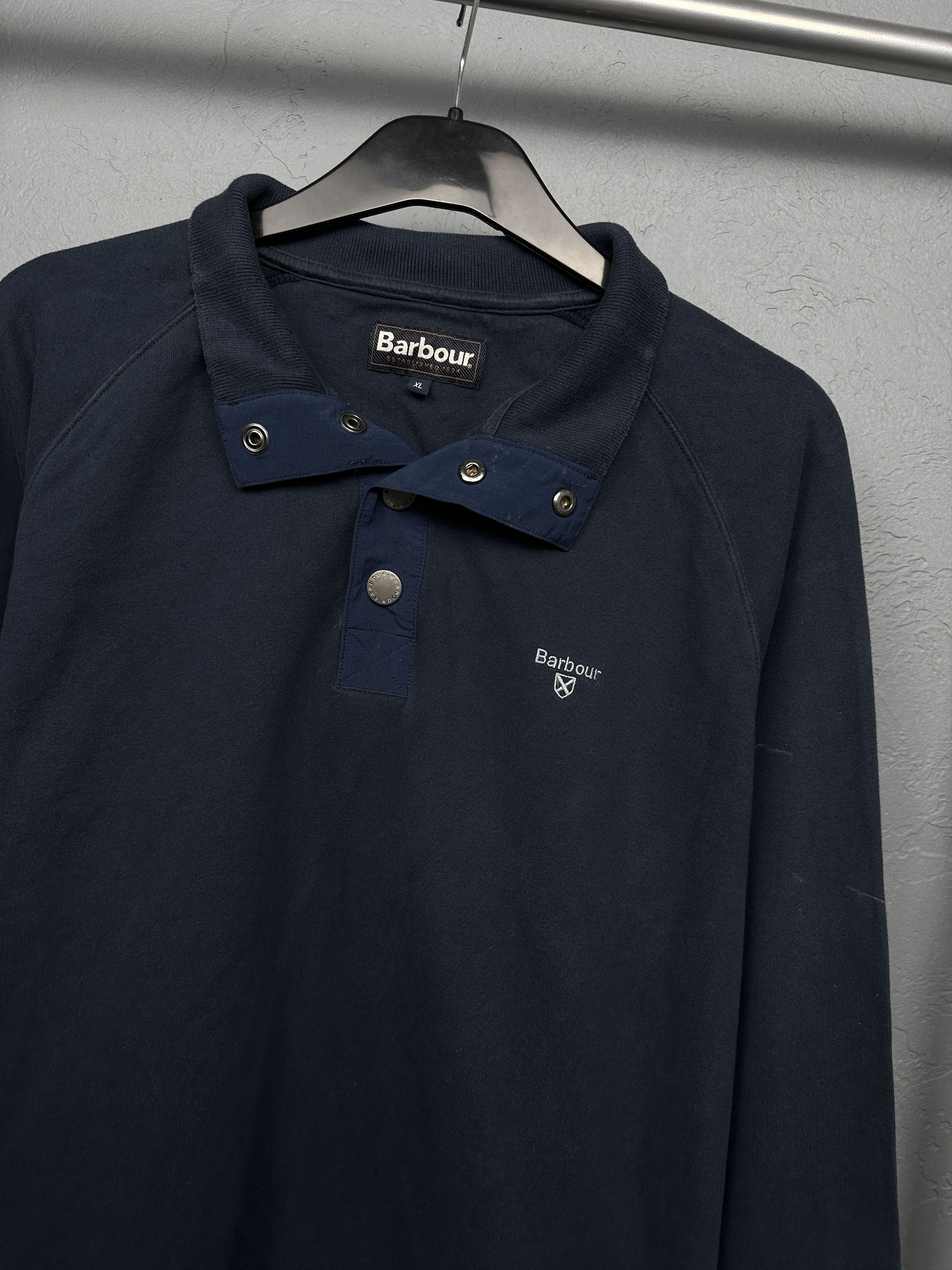 Barbour Barbour Vintage Mens 1\4 Zip Mens Sweatshirt Size US XL / EU 56 / 4 - 2 Thumbnail