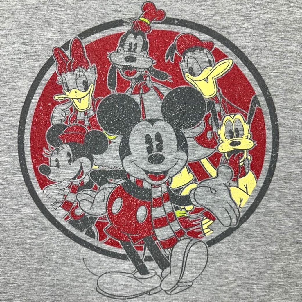 Disney Disney Mickey Mouse T-Shirt Adult 3XL Light Grey Mens Tee Crew Neck Short Sleeve Cotton Breathable 3XL Mens Disney Characters Size US XXL / EU 58 / 5 - 5 Thumbnail