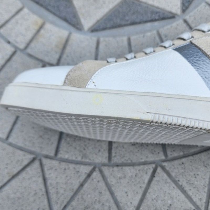 Blackstone Blackstone SG41 White Leather Fur Lined Minimalist Sneakers Size US 13 / EU 46 - 7 Thumbnail