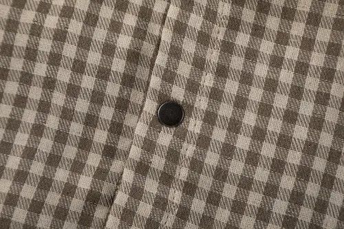 Japanese Brand Kurusu x Maki Retro fashion patchwork plaid button up shirt Size US L / EU 52-54 / 3 - 6 Thumbnail