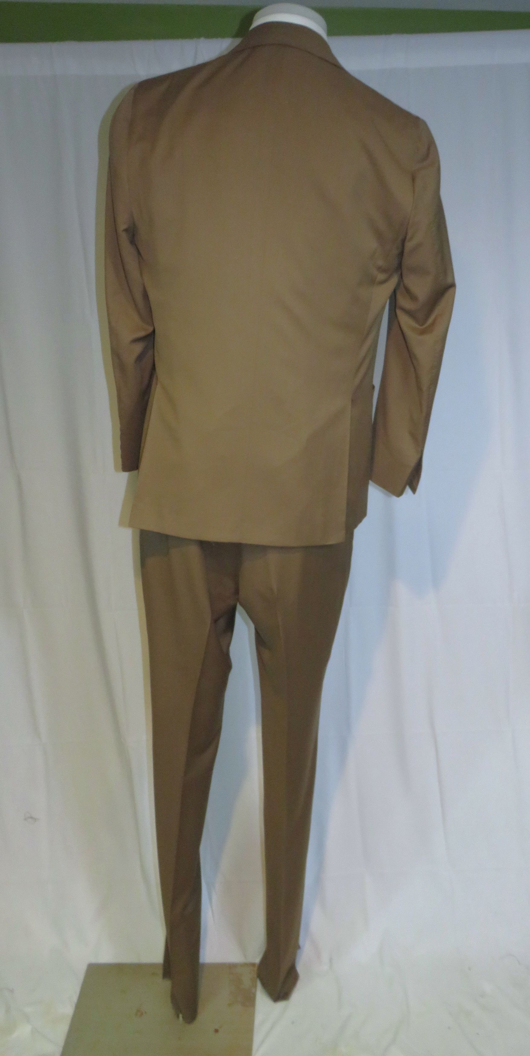 Kiton Custom Solid Brown Double Breasted Suit 45L NWT $12000 Size 46L - 2 Thumbnail