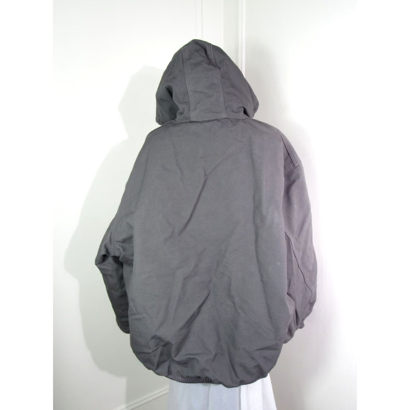 Carhartt VINTAGE Carhartt Jacket Men’s Faded Black Hooded Full Zip Workwear Duck Canvas 3XL Size US XXL / EU 58 / 5 - 6 Thumbnail