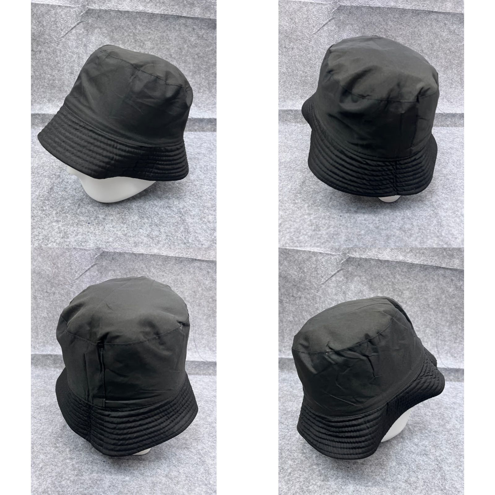 Vintage Good Vibes Only Bucket Hat Adult One Size Black Cotton Poleyster Reversible Size ONE SIZE - 9 Thumbnail