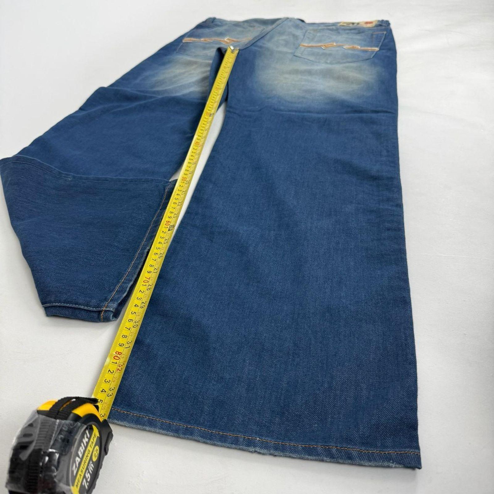 Ecko Unltd. × JNCO × Vintage Vintage y2k baggy wide leg embroidered faded archive jeans Size US 40 / EU 56 - 3 Thumbnail