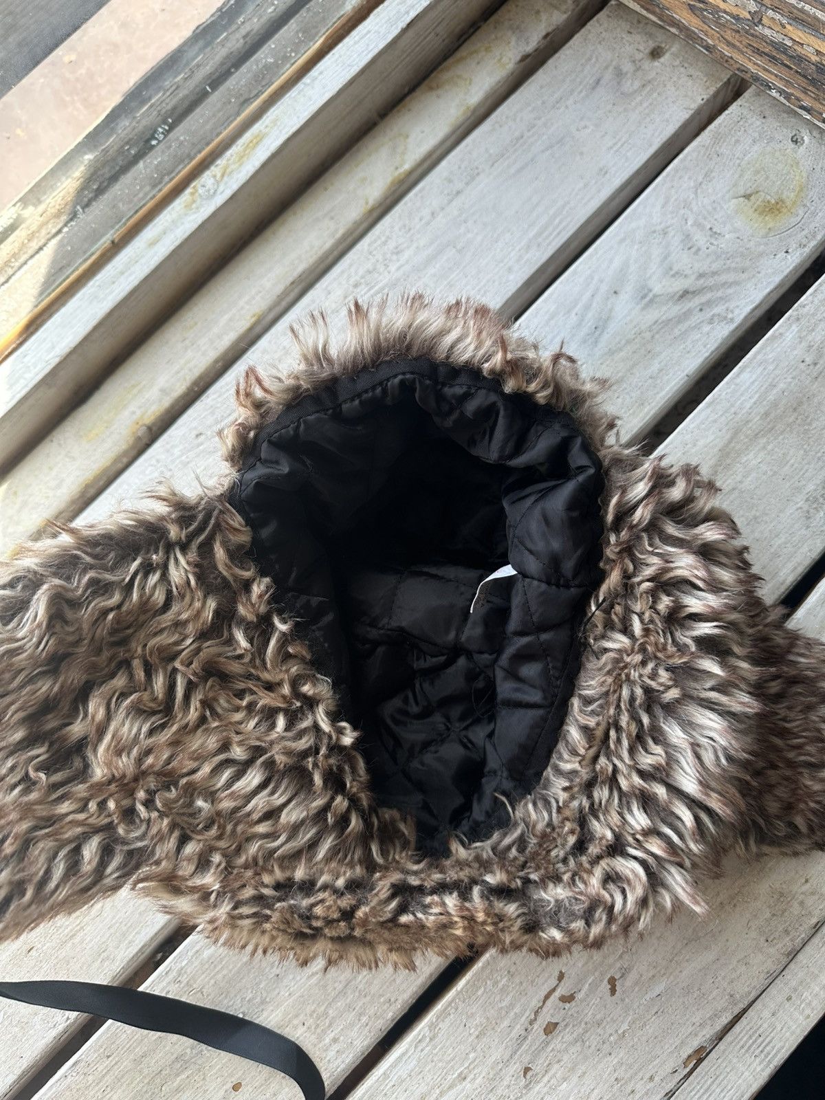 Vintage 🚨Y2K HYPE FUZZY MOHAIRE AVIATOR USHANKA HAT bubble Size ONE SIZE - 4 Thumbnail