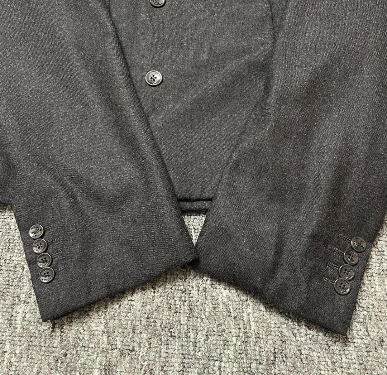 Louis Vuitton Louis Vuitton LVblack gray pin cotton wool black suit jacket Size 48S - 3 Thumbnail