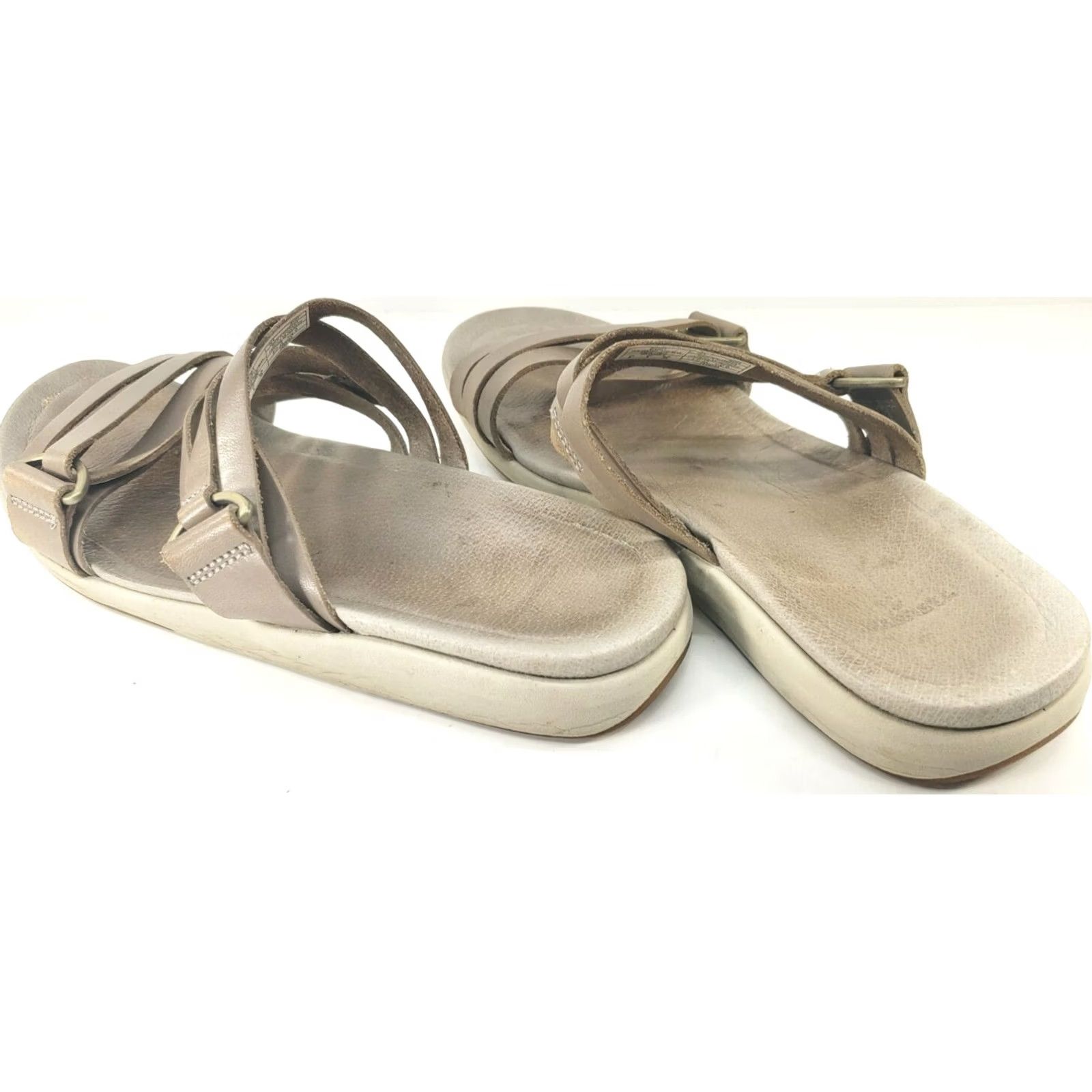 Merrell Merrell Women's Taupe Leather Slide Sandal 8M Kalari Brindle J84434 Size US 8 / IT 38 - 4 Thumbnail