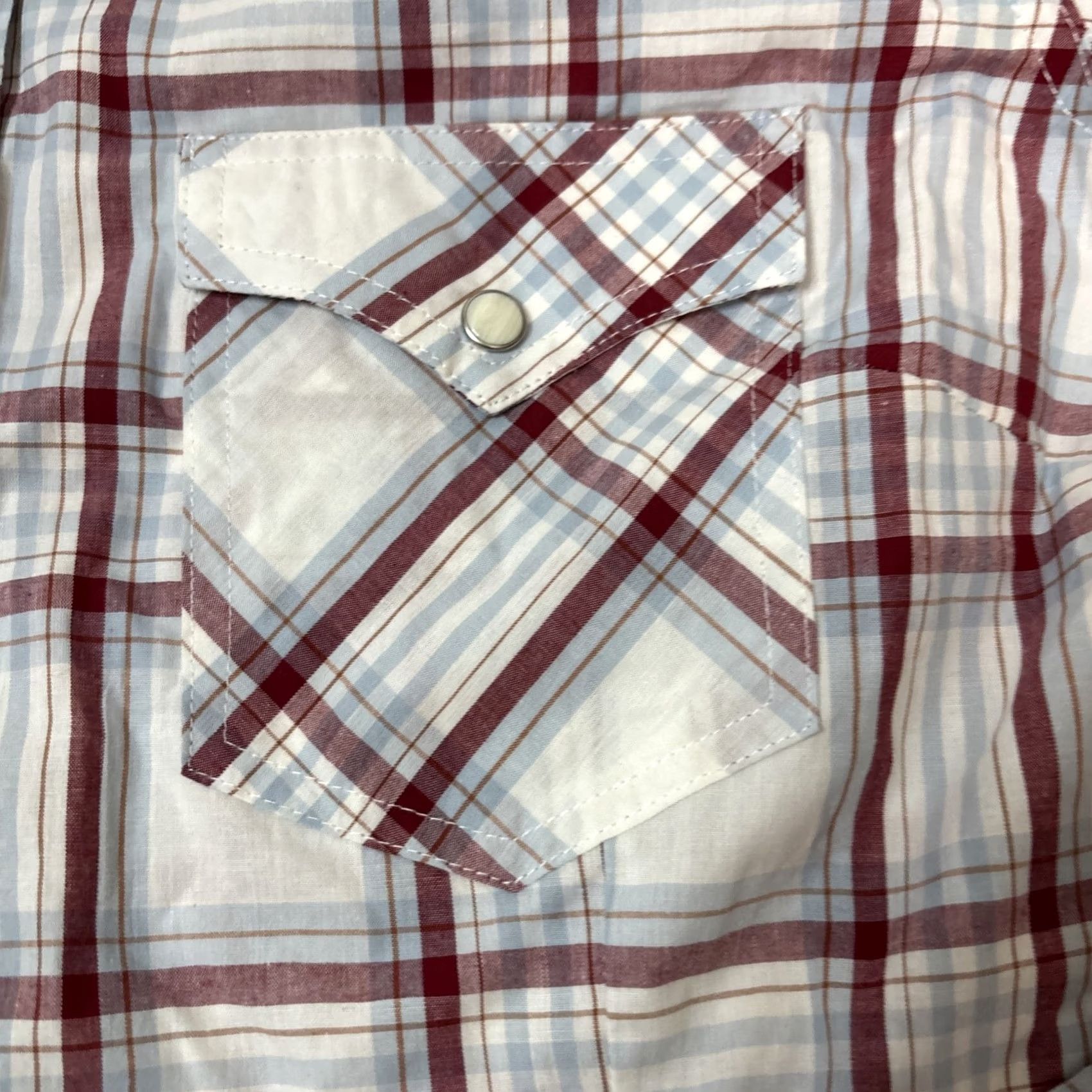 Wrangler VINTAGE Wrangler Shirt Womens L Pink Western Pearl Snap Button Cotton Retro Embroidered Size L / US 10 / IT 46 - 3 Thumbnail