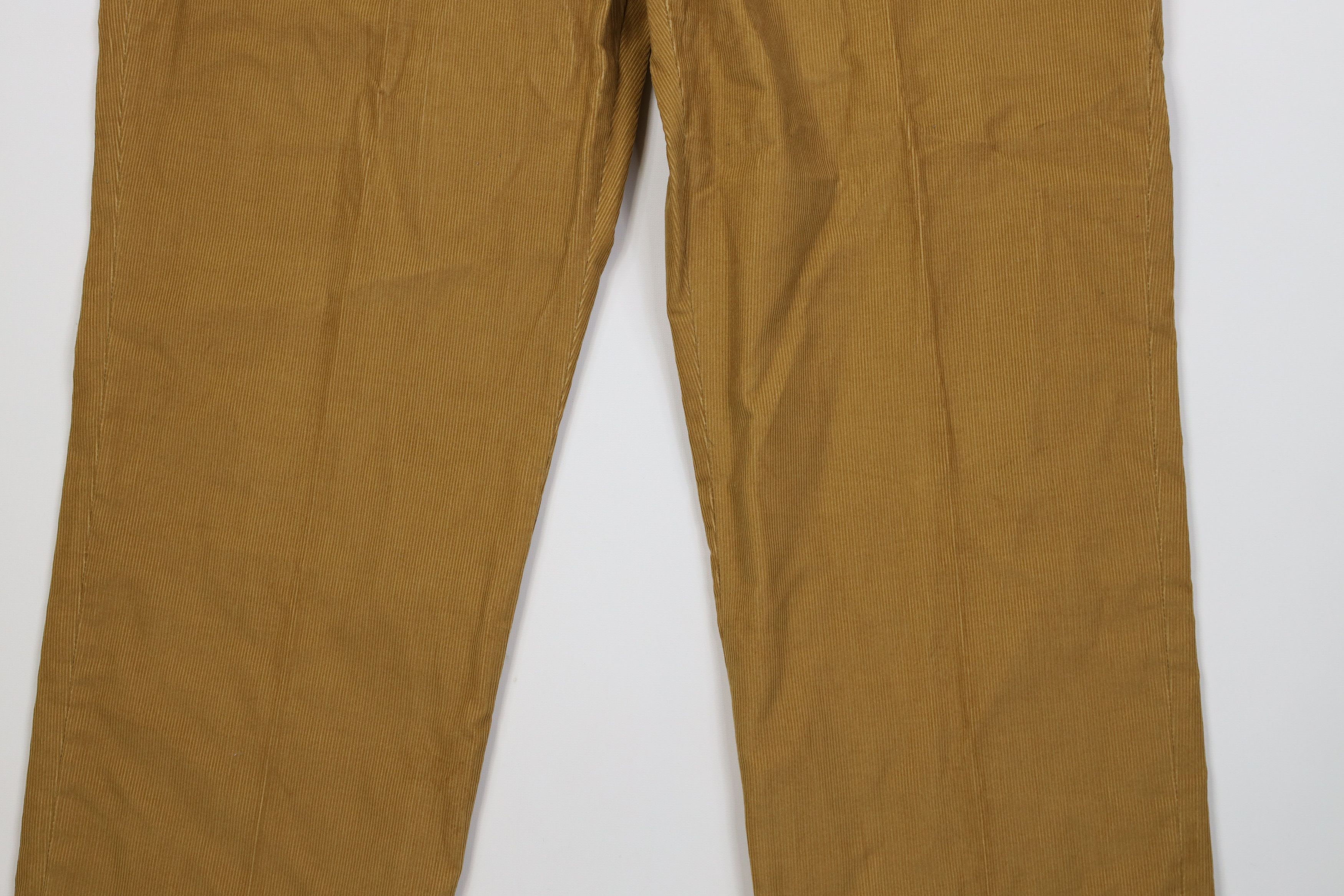 Lands' End Vintage 90s Lands End Wide Leg Corduroy Chino Pants Brown Size US 40 / EU 56 - 3 Thumbnail