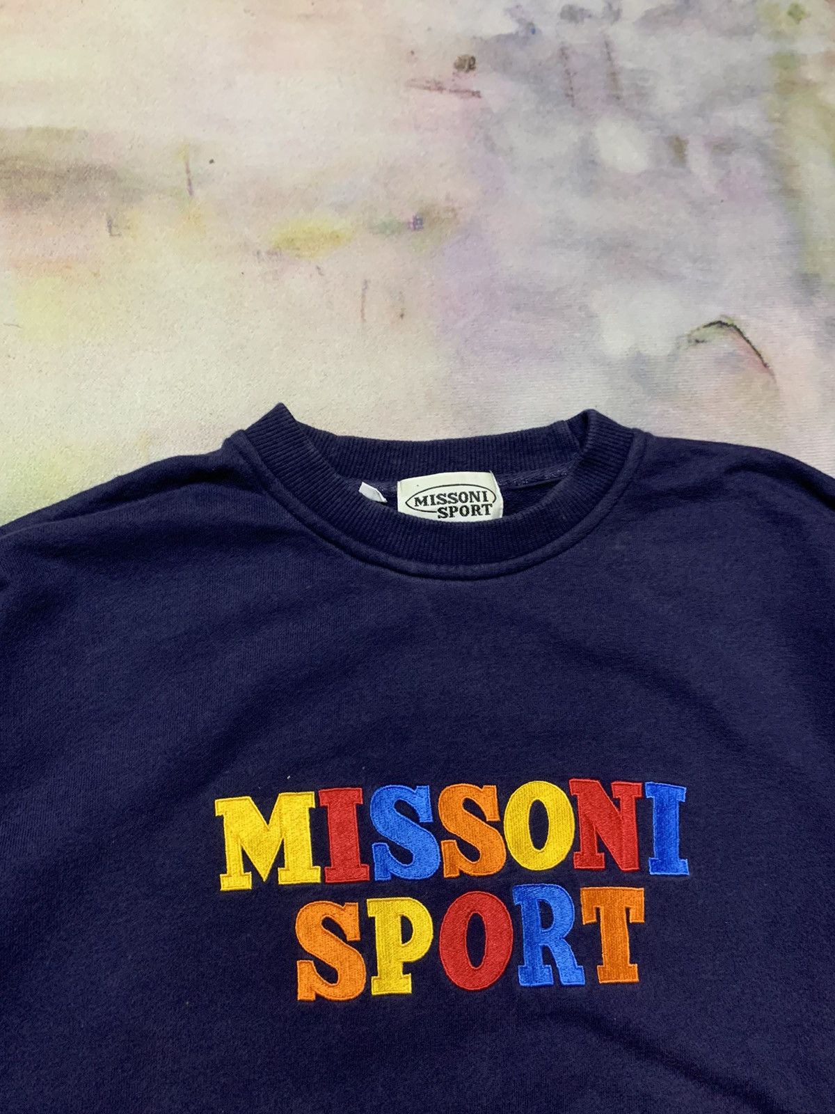 Missoni Vintage MISSONI SPORT Spellout Embroidery Sweatshirt Size US M / EU 48-50 / 2 - 3 Thumbnail