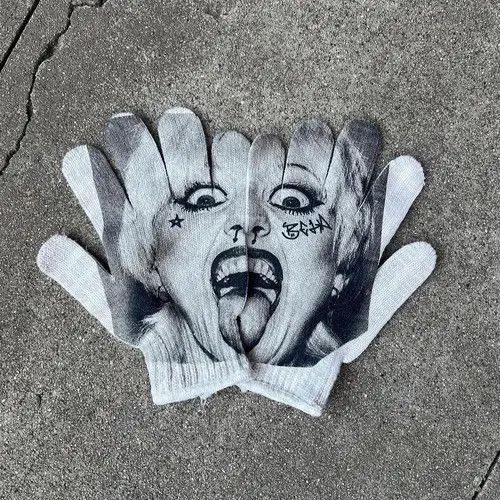 Japanese Brand Gothic Winter Warm Finger Gloves Size ONE SIZE - 1 Thumbnail