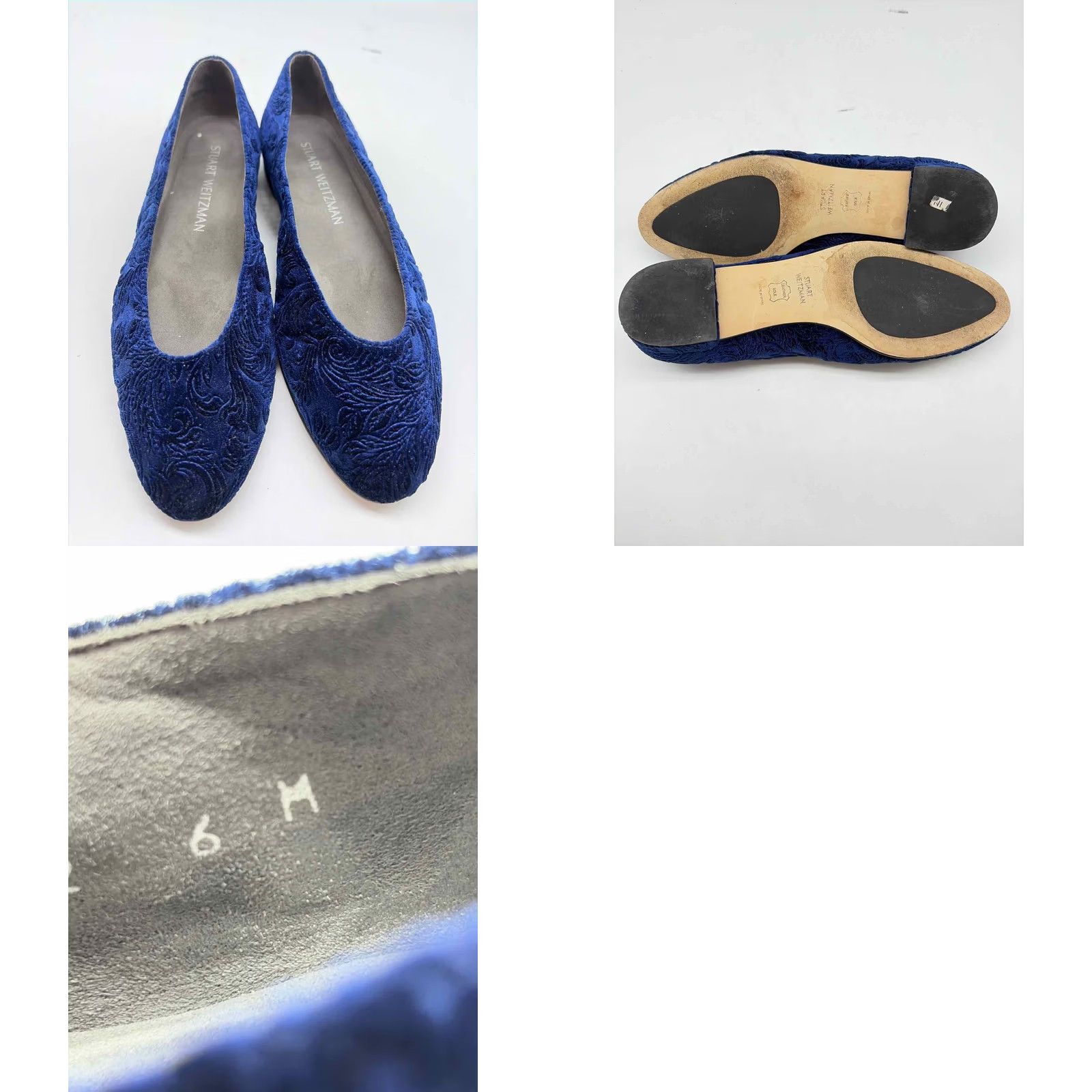 Stuart Weitzman Stuart Weitzman Navy Size 6 Slip On Flats Size US 6 / IT 36 - 9 Thumbnail
