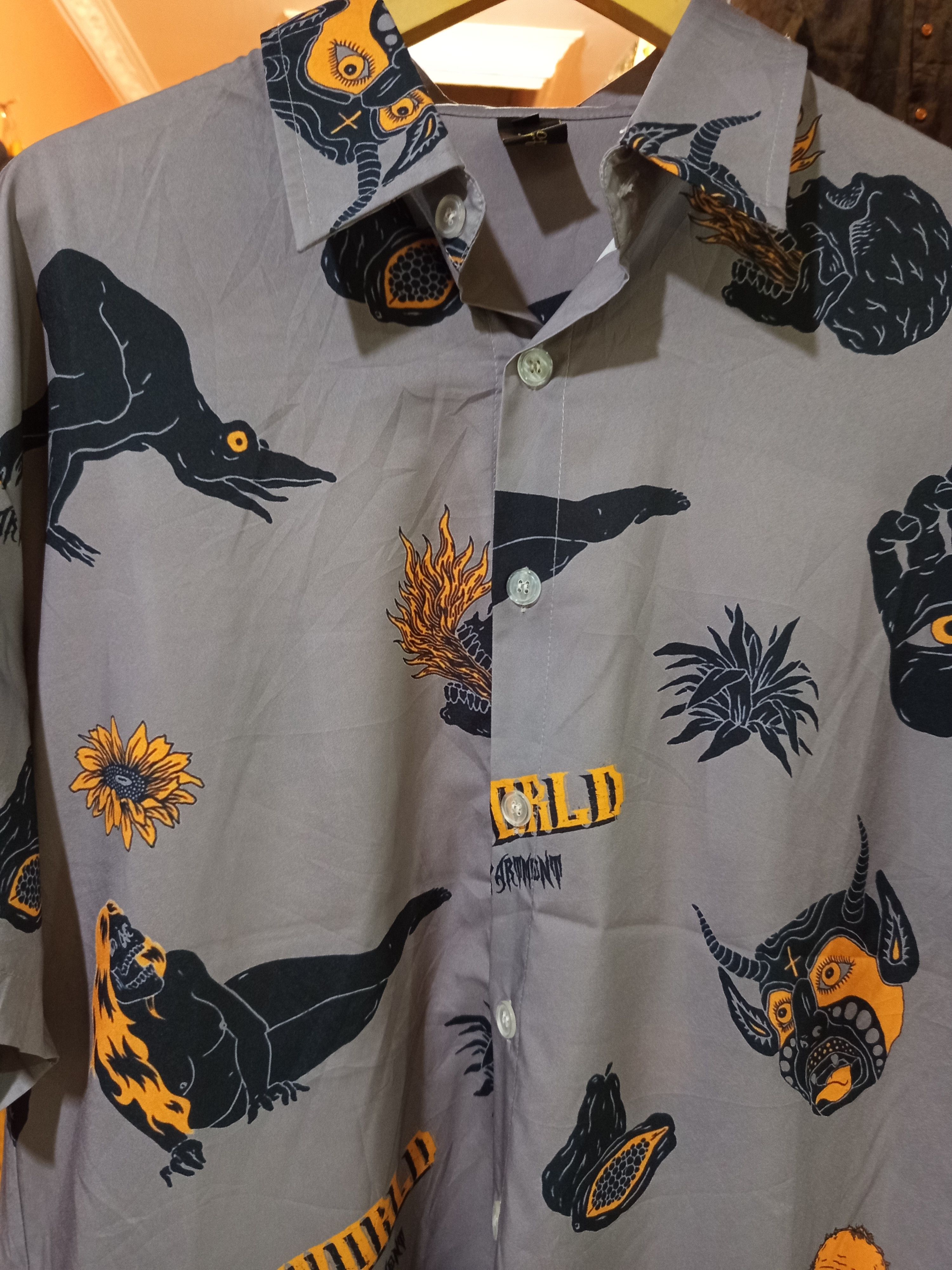 Vintage Editorial Department Surreal Wild World Shirt Size US XL / EU 56 / 4 - 4 Thumbnail