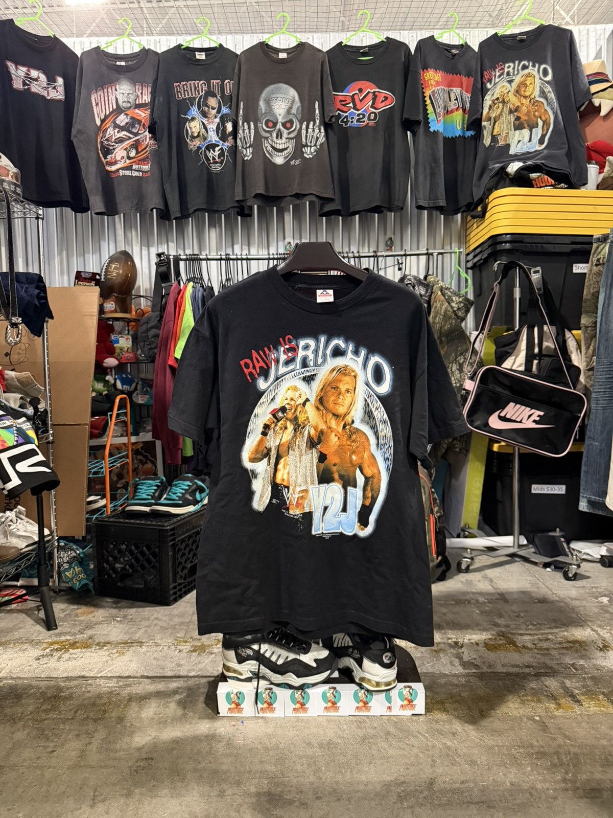 Rare Vintage 90s WWF Chris Jericho Rap Tee XL