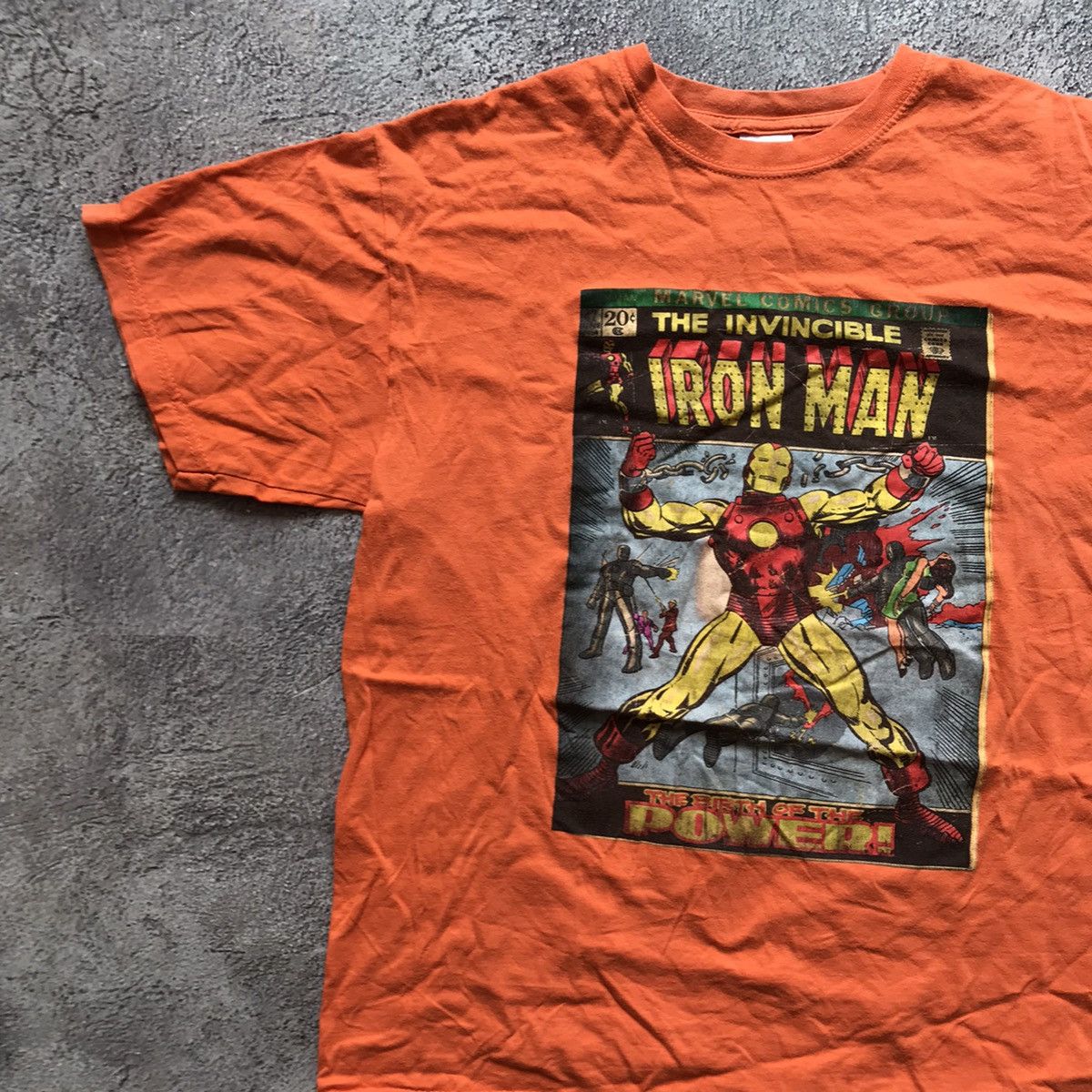 Vintage Vintage 90s Iron Man Marvel Graphic Tee Sun Faded Streetwear Size US M / EU 48-50 / 2 - 2 Thumbnail