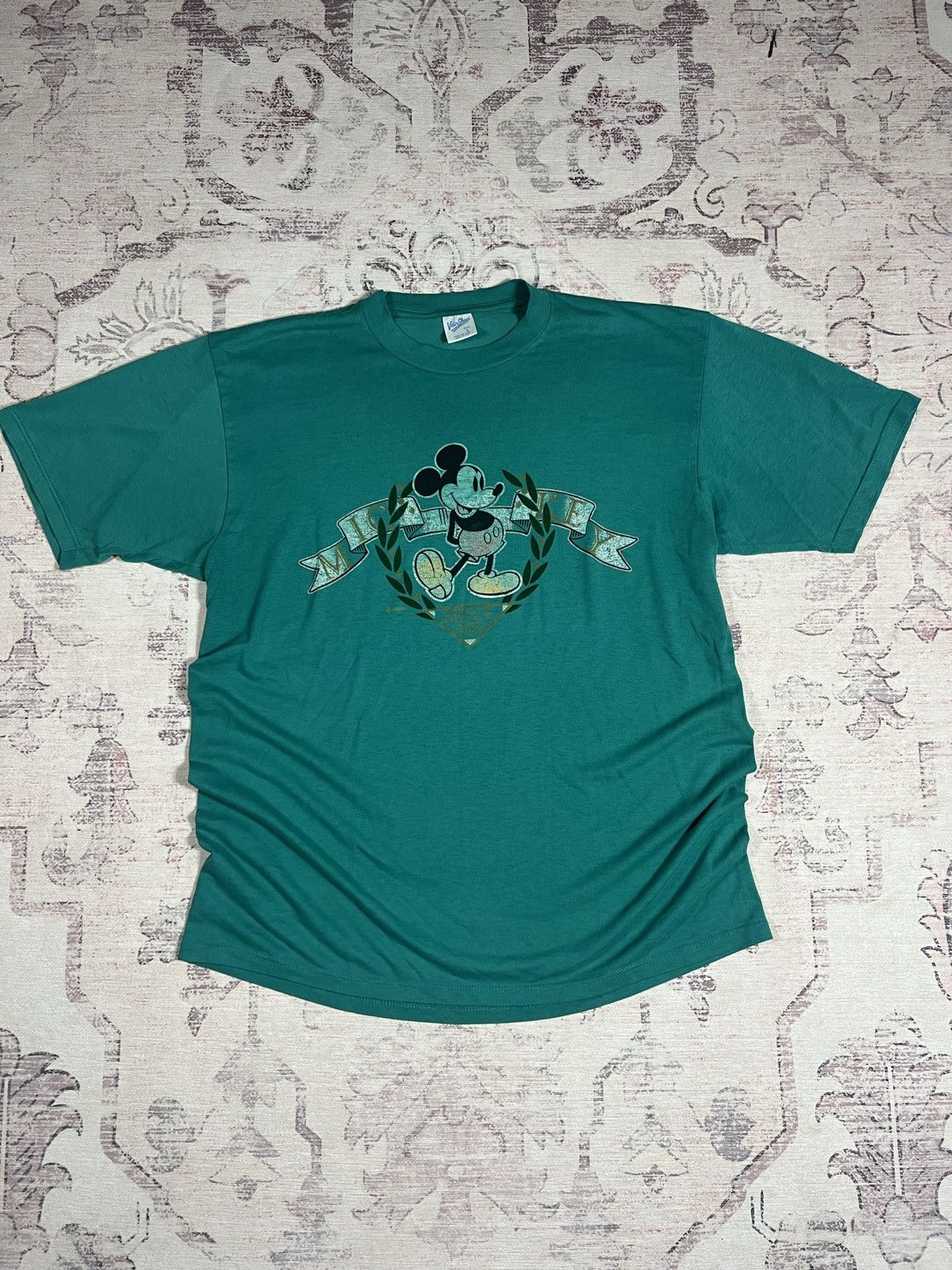 Velva Sheen × Vintage Vintage 90’s Graphic Disney Mickey Mouse Mascot Tee Size US L / EU 52-54 / 3 - 1 Thumbnail