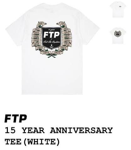 Fuck The Population FTP 15th Anniversary White Tee shirt Size US L / EU 52-54 / 3 - 1 Thumbnail