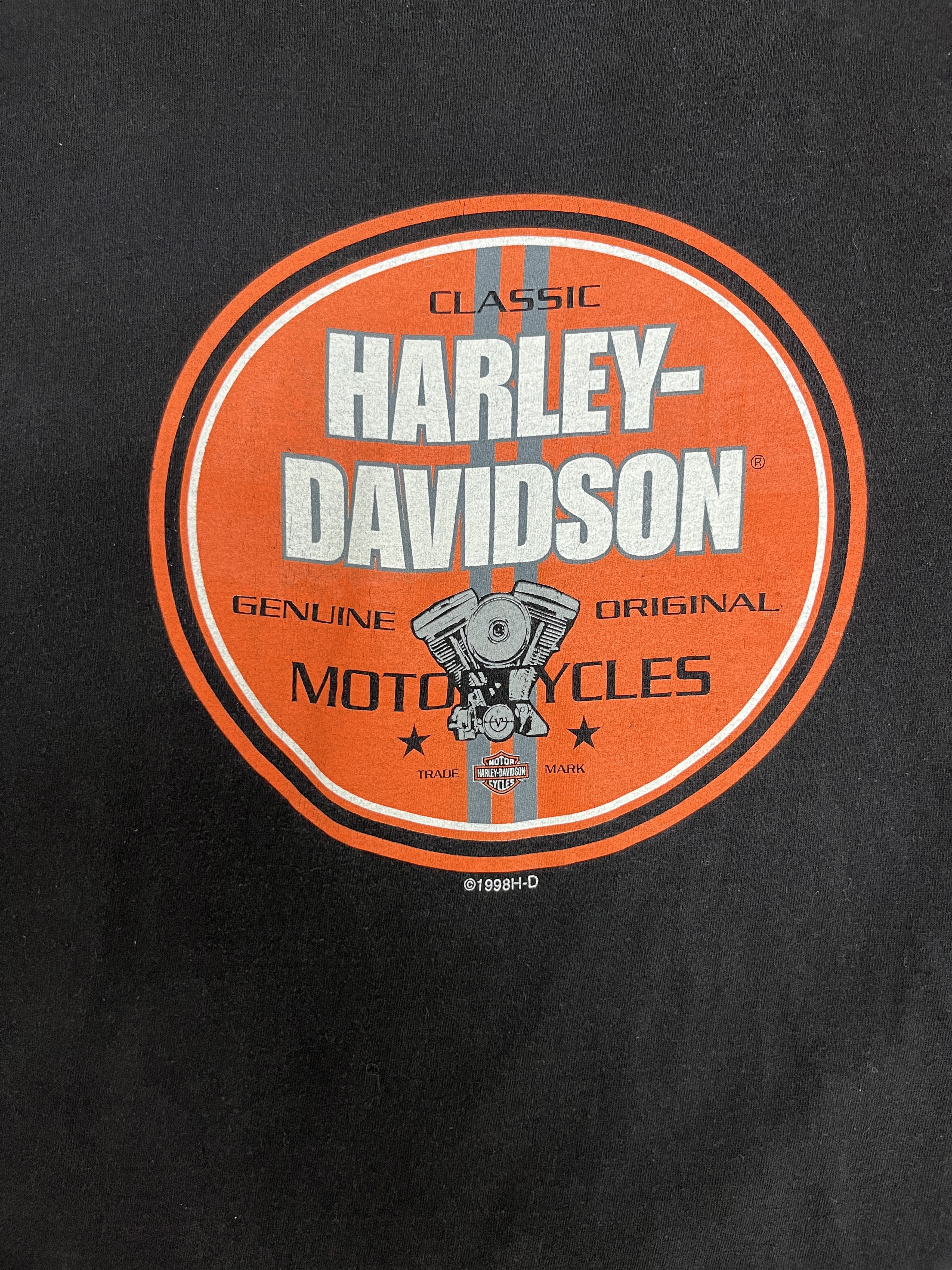 Vintage Harley Davidson Motorcycles Vintage Black T-Shirt Tee Size US L / EU 52-54 / 3 - 2 Thumbnail