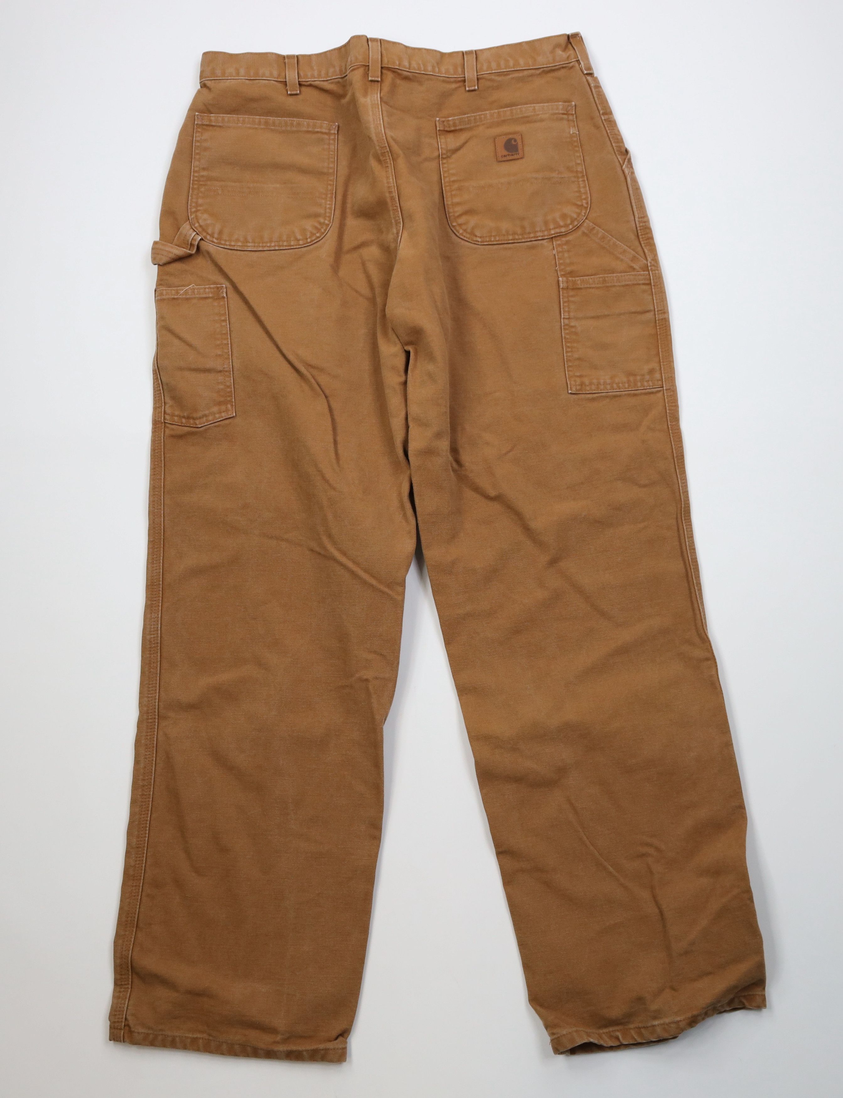 Carhartt Vintage Y2K Carhartt Wide Leg Dungaree Pants Duck Brown Size US 38 / EU 54 - 8 Thumbnail