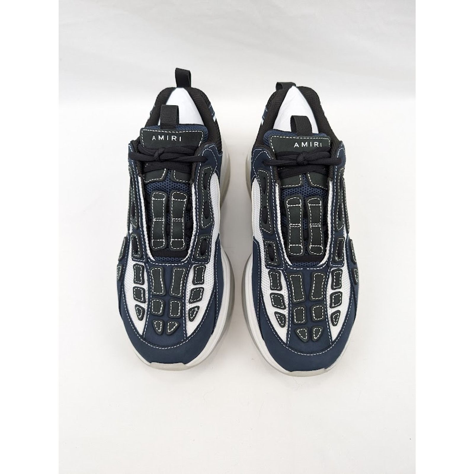Amiri o1rshd1 Bone Runners Sneakers in Midnight Blue Size US 12 / EU 45 - 13 Thumbnail