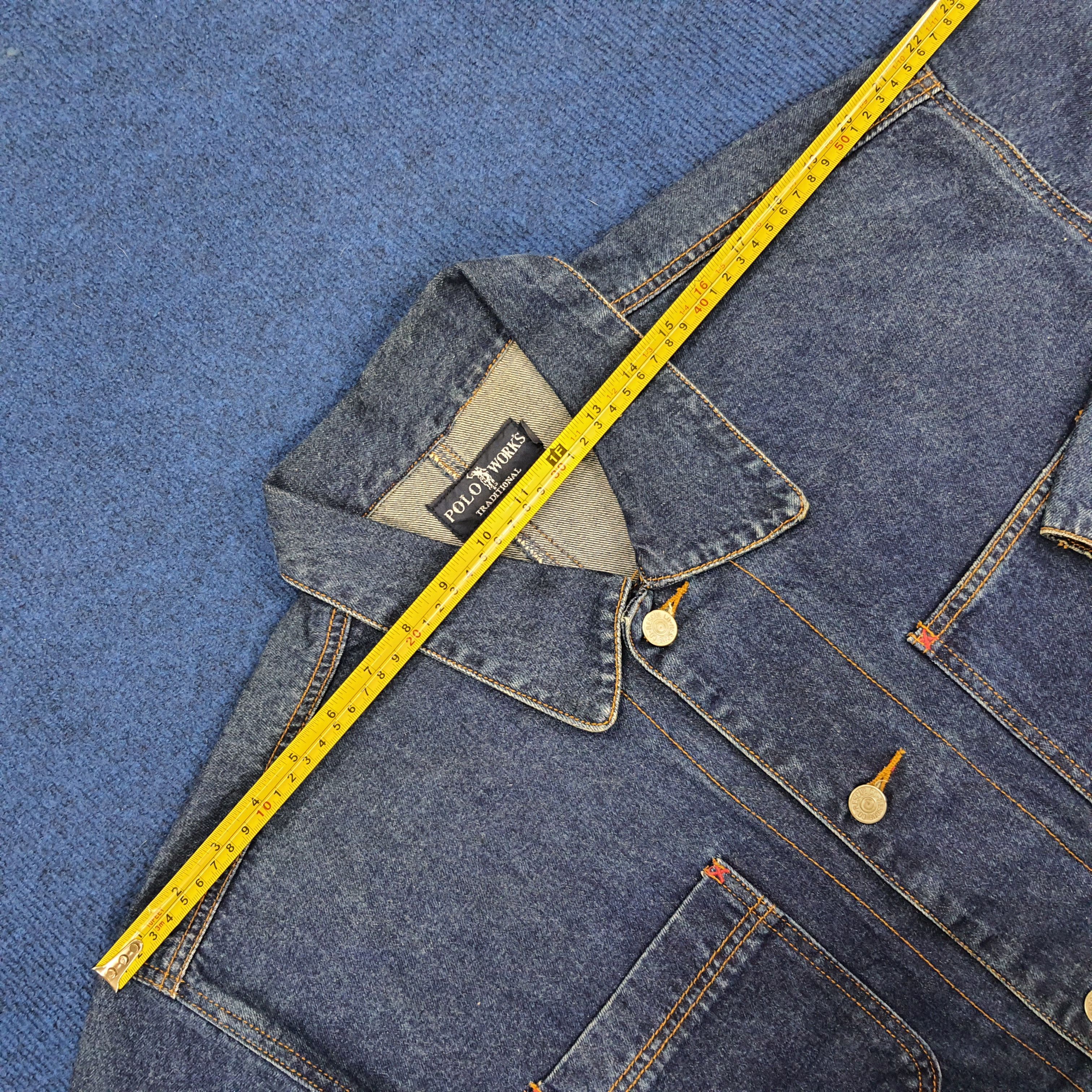 Vintage Vintage Polo Works Denim Jacket Size US L / EU 52-54 / 3 - 8 Thumbnail