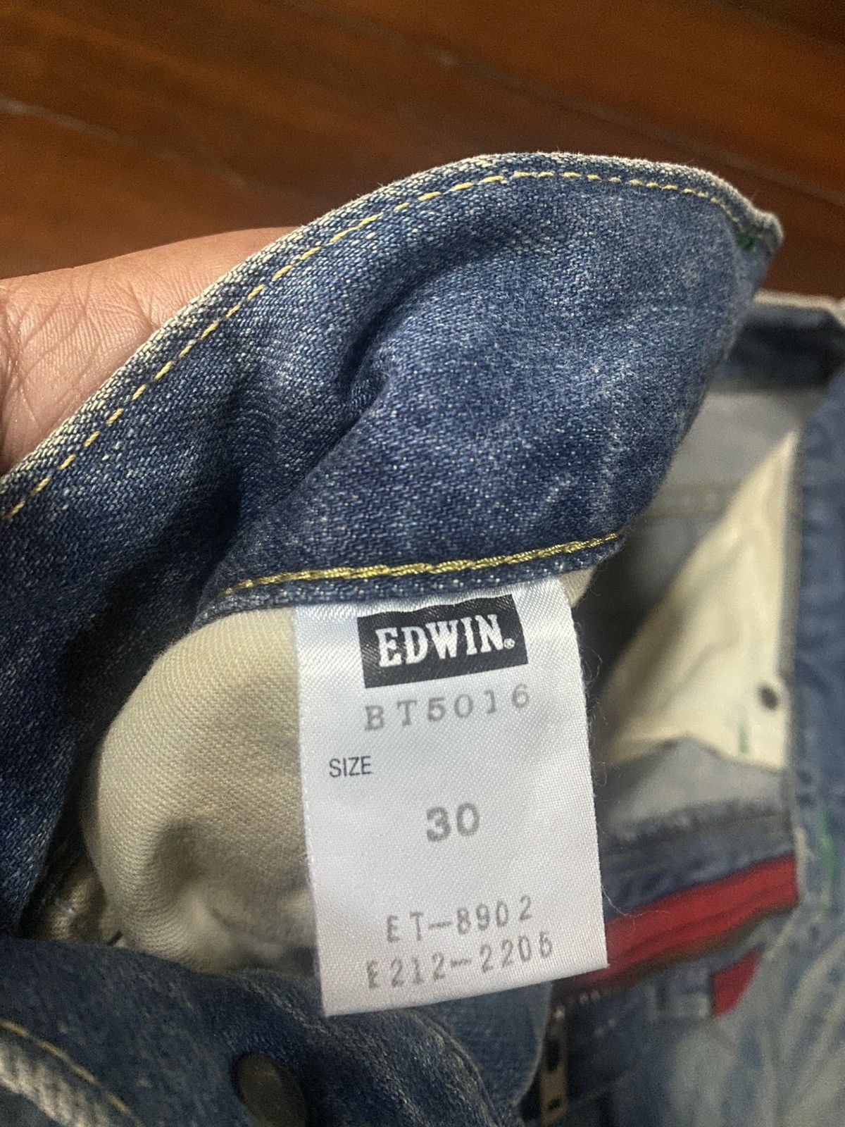Edwin Fire Edwin bluetrip Flare Distressed Denim mud wash faded Size US 34 / EU 50 - 20 Thumbnail