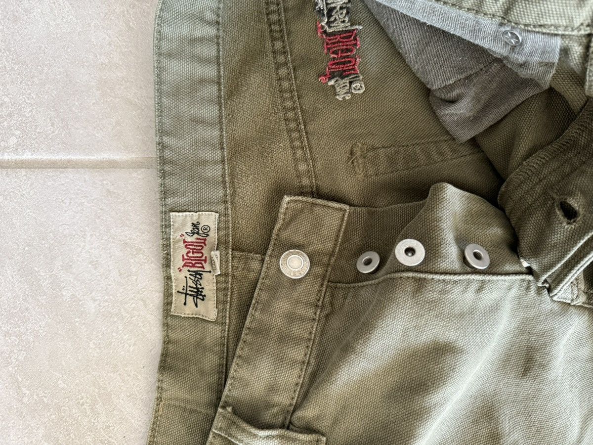 Stussy Stussy Big ol jeans in olive canvas Size US 31 - 2 Thumbnail