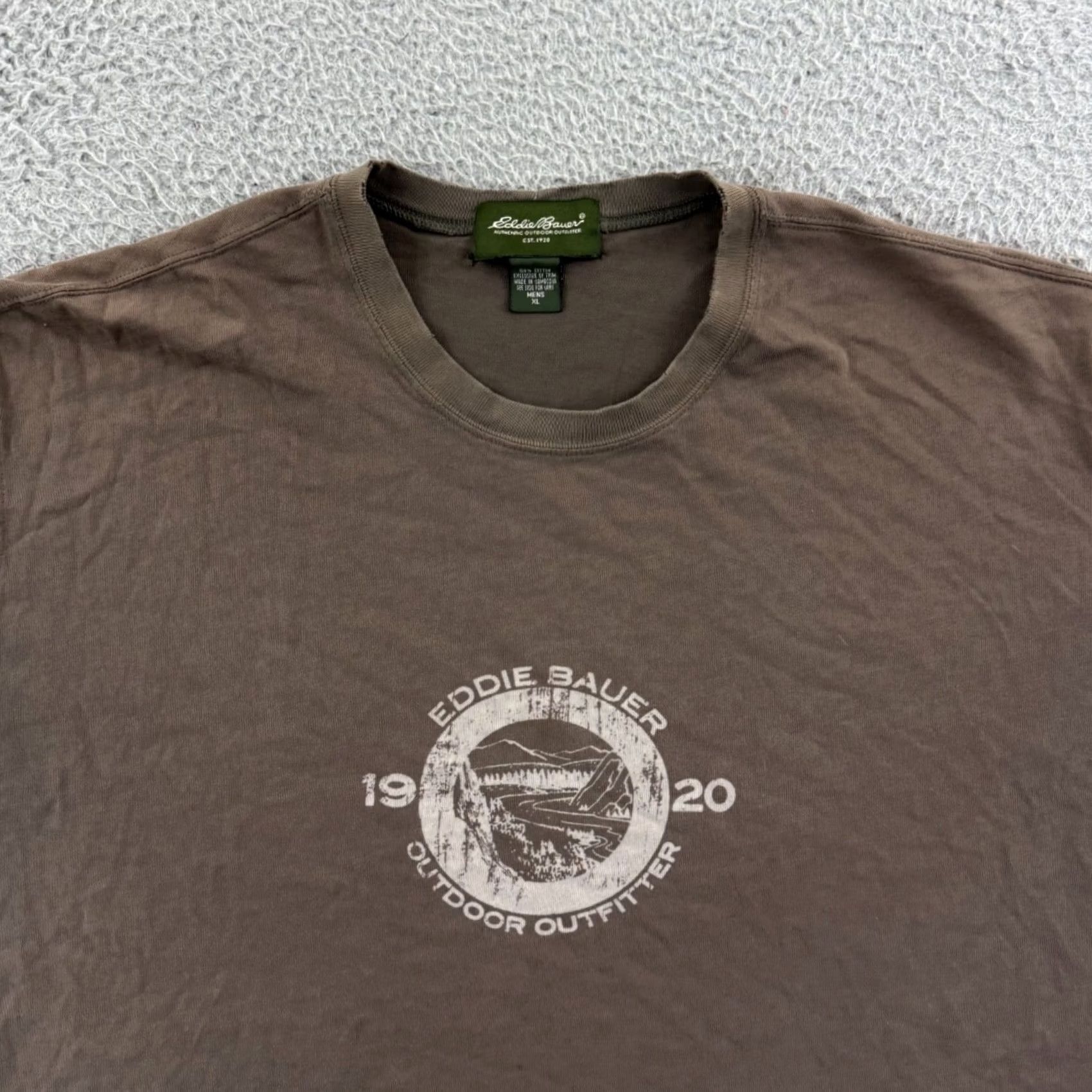 Eddie Bauer VINTAGE Eddie Bauer Shirt Mens XL Brown Short Sleeve 90s Logo Hiking Outdoor Shirt Mens XL Brown 90s Eddie Bauer Outdoor Logo Shirt Size US XL / EU 56 / 4 - 3 Thumbnail
