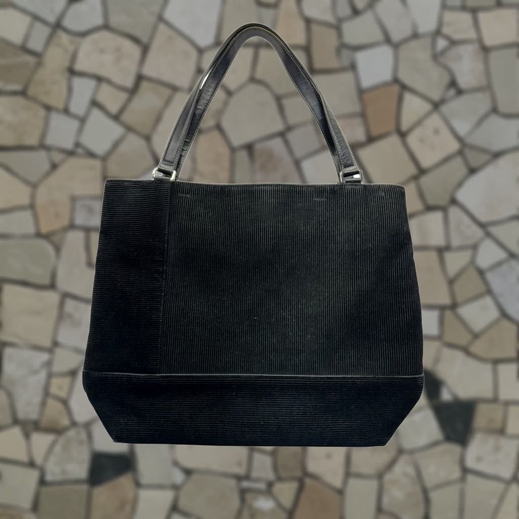 Vintage VINTAGE Kate Spade Corduroy Purse Shoulder Bag Women Black Corduroy Leather Accent, Kate Spade Purse, Pre-Owned Good, 5124 Size ONE SIZE - 1 Thumbnail