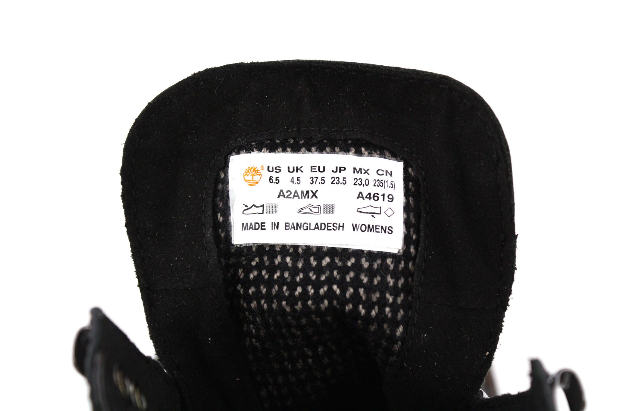 Timberland A1RCH-A3519 EU37.5/38 Black Leather Lace Shoes 80846 Size US 6.5 / IT 36.5 - 11 Thumbnail