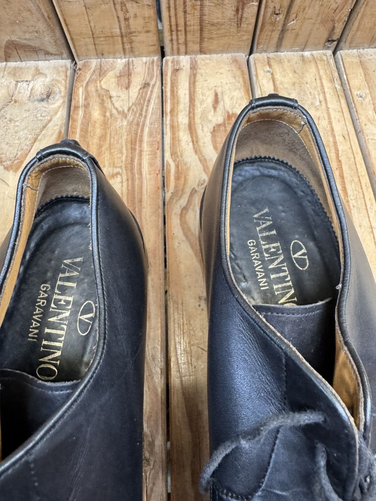 Valentino valentino garavani black leather derby dress Shoes EUR 43 Size US 10 / EU 43 - 19 Thumbnail