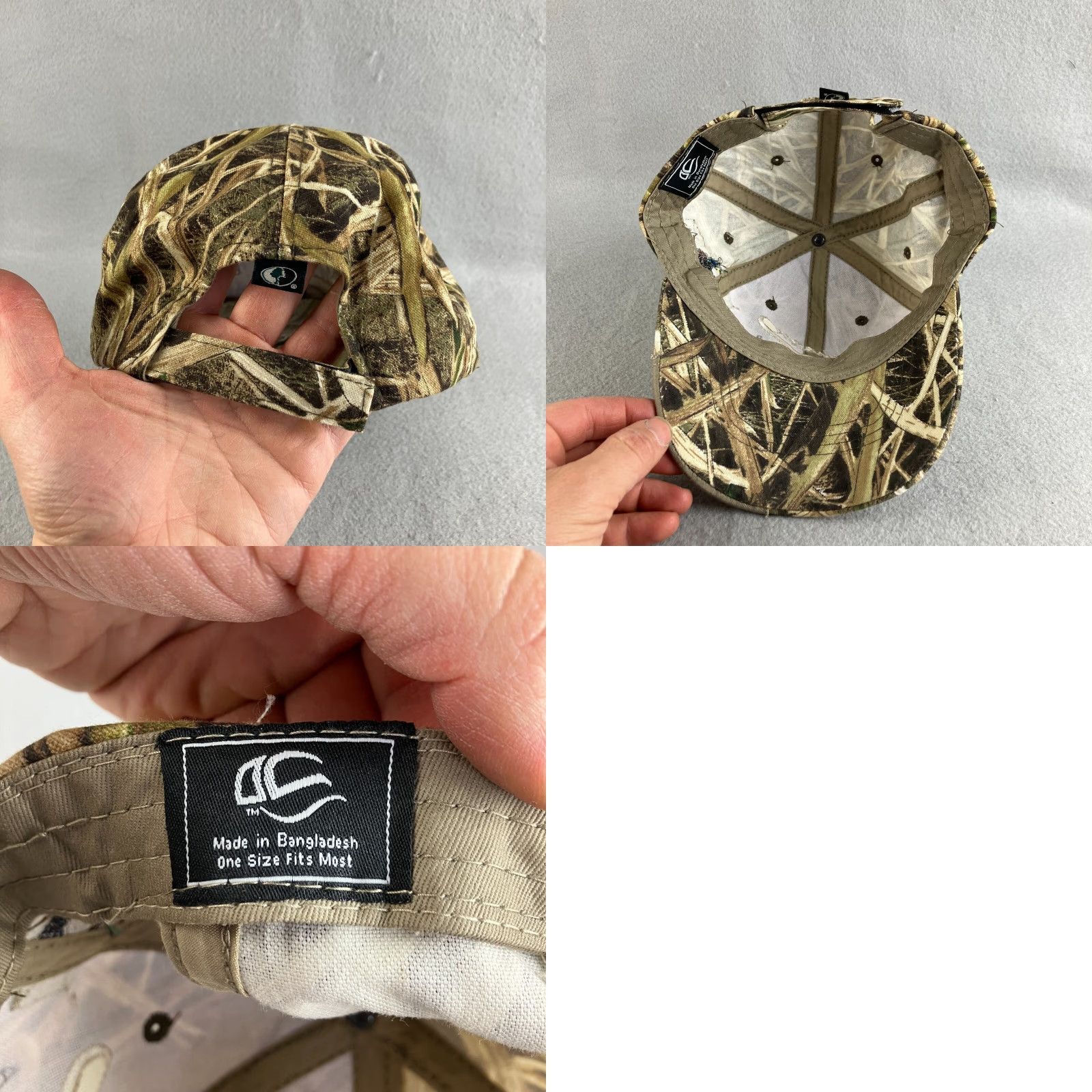 Vintage MOSSY OAK Hat BaseBall Cap Mens One Size Brown Camouflage Adjustable Canvas Cotton Outdoor Hunting Family Camping 90s Theme Size ONE SIZE - 8 Thumbnail