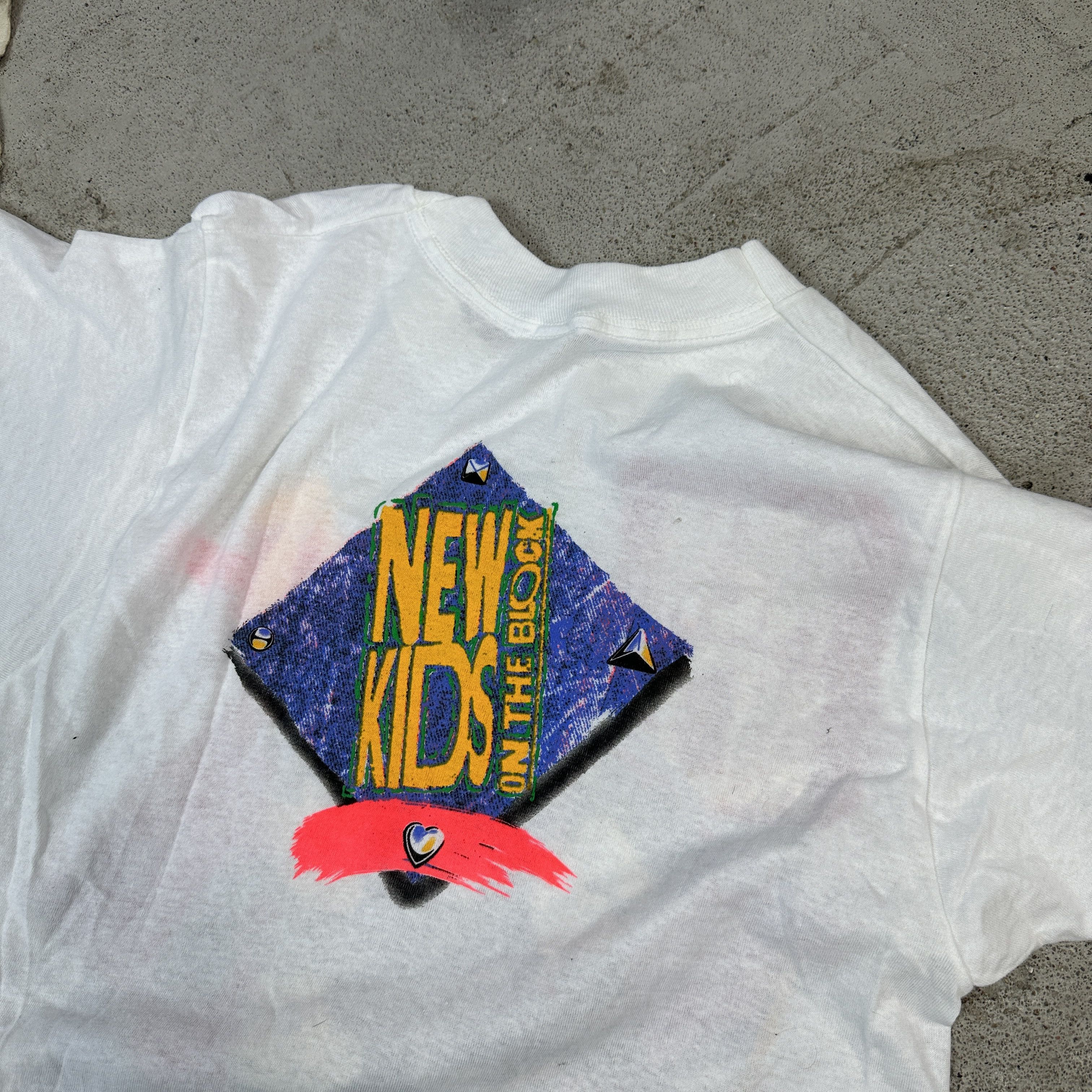 Vintage Vintage New Kids in the Block 80s t-shirt Size US M / EU 48-50 / 2 - 5 Thumbnail