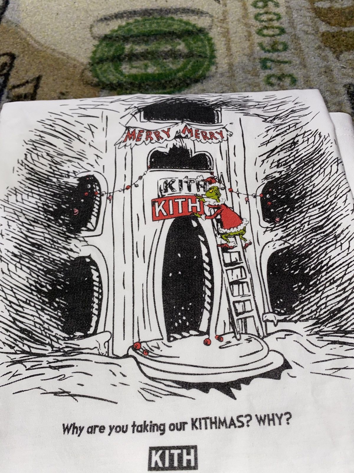 Kith Kith x The Grinch Sign Vintage Tee White Size US L / EU 52-54 / 3 - 2 Thumbnail