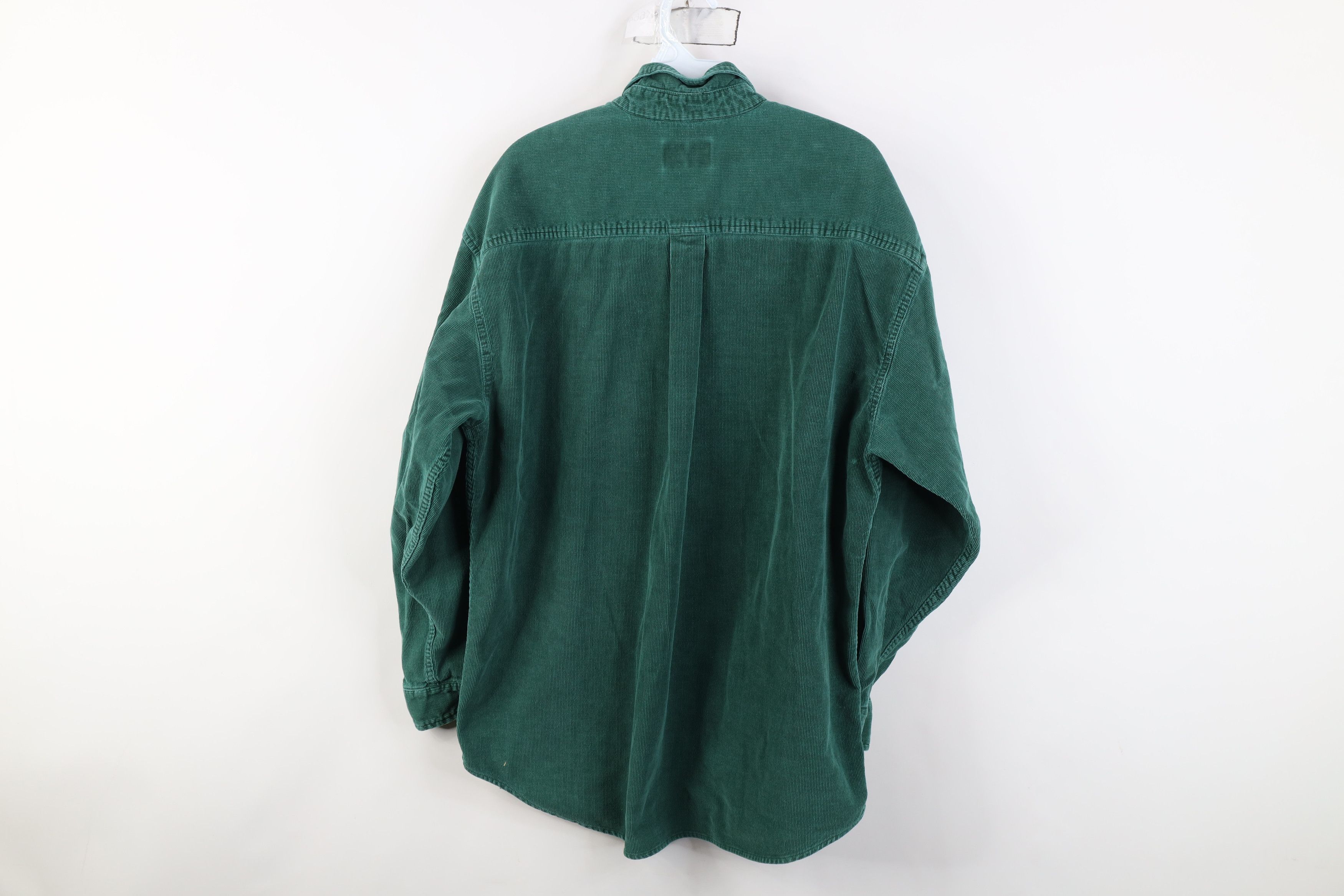 Vintage Vintage 90s Streetwear Corduroy Collared Button Down Shirt Size US L / EU 52-54 / 3 - 13 Thumbnail