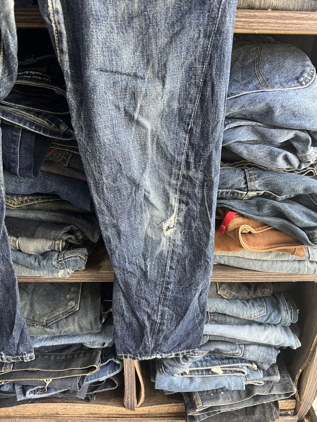 LOWRYS FARM 🔥Rare Lowrys Farm Twist Distressed Denim Size US 31 - 6 Thumbnail