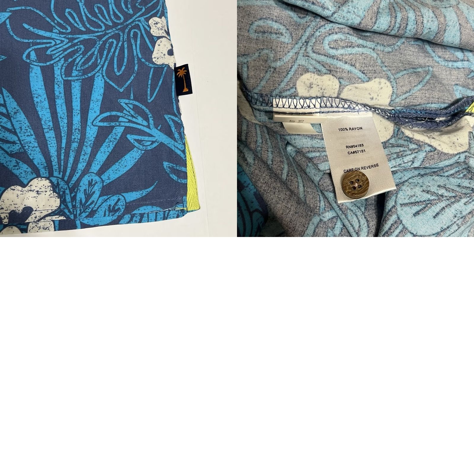 Vintage Margaritaville Shirt Hawaiian Button-Up Rayon Blue Men Small Short Sleeve Collared Button-Down Beach Tropical / Vintage: No Size US S / EU 44-46 / 1 - 8 Thumbnail