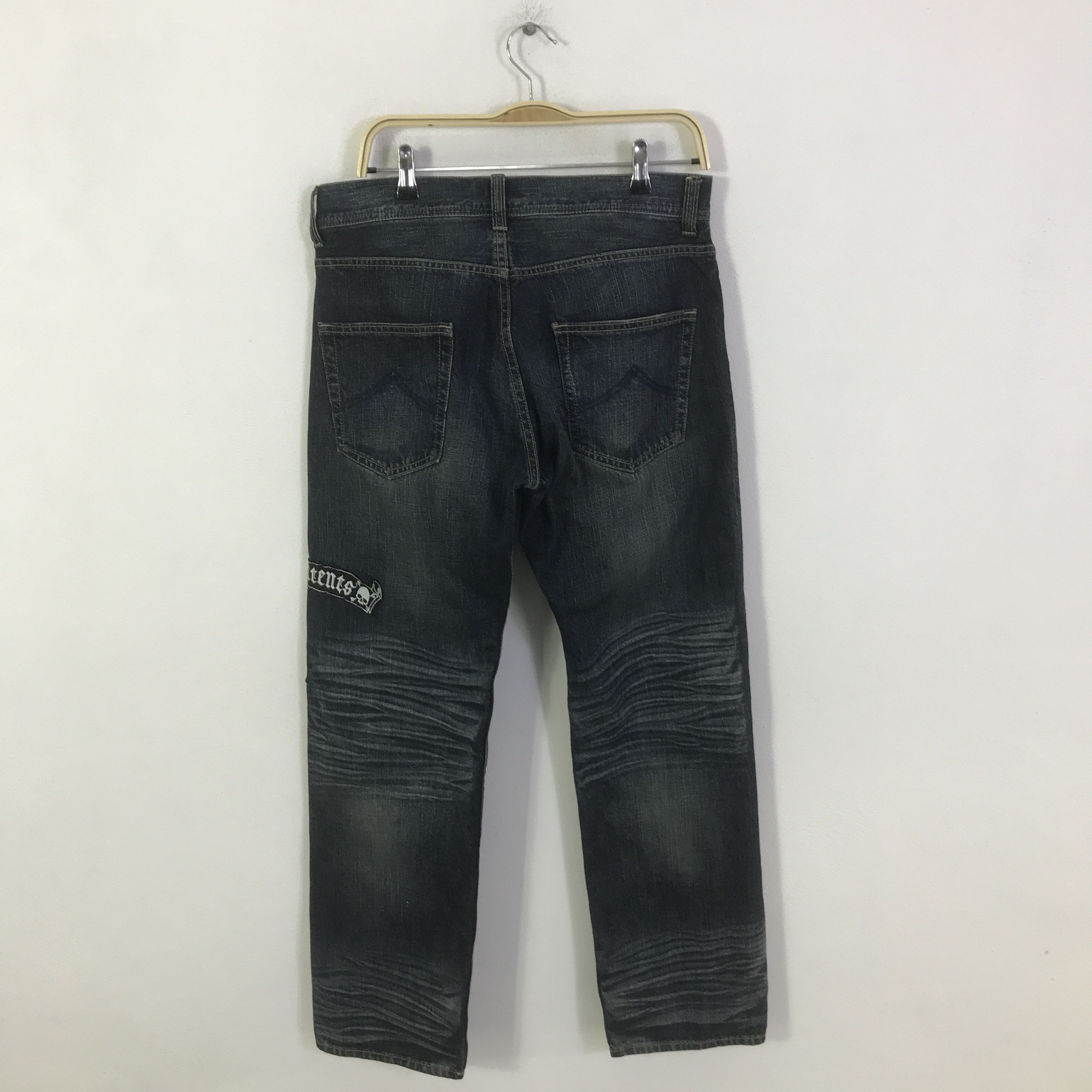Japanese Brand Japan design sorridere distressed denim jeans pants Size US 33 - 4 Thumbnail