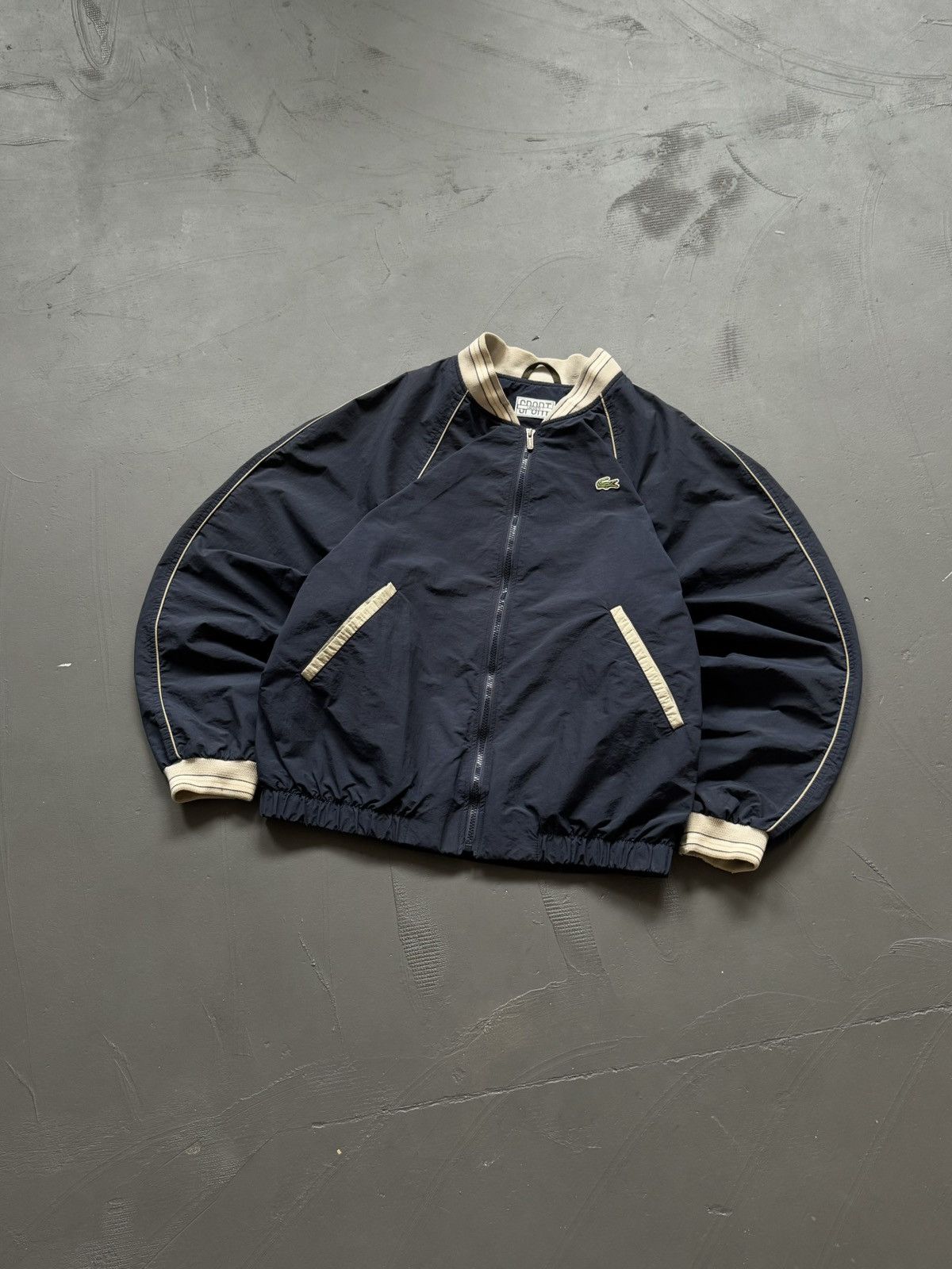 00s Lacoste Vintage Y2K Oversize Jacket Bomber Windbreaker