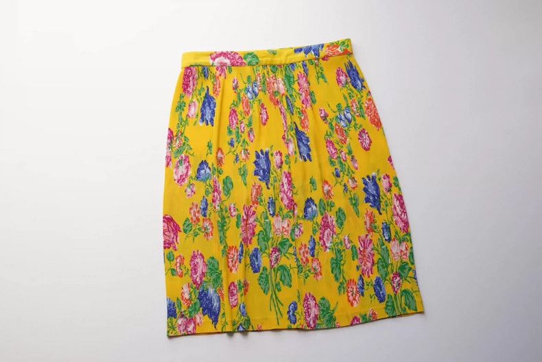 Kenzo KENZO 1980s poster style pleated floral set Size XS / US 0-2 / IT 36-38 - 7 Thumbnail