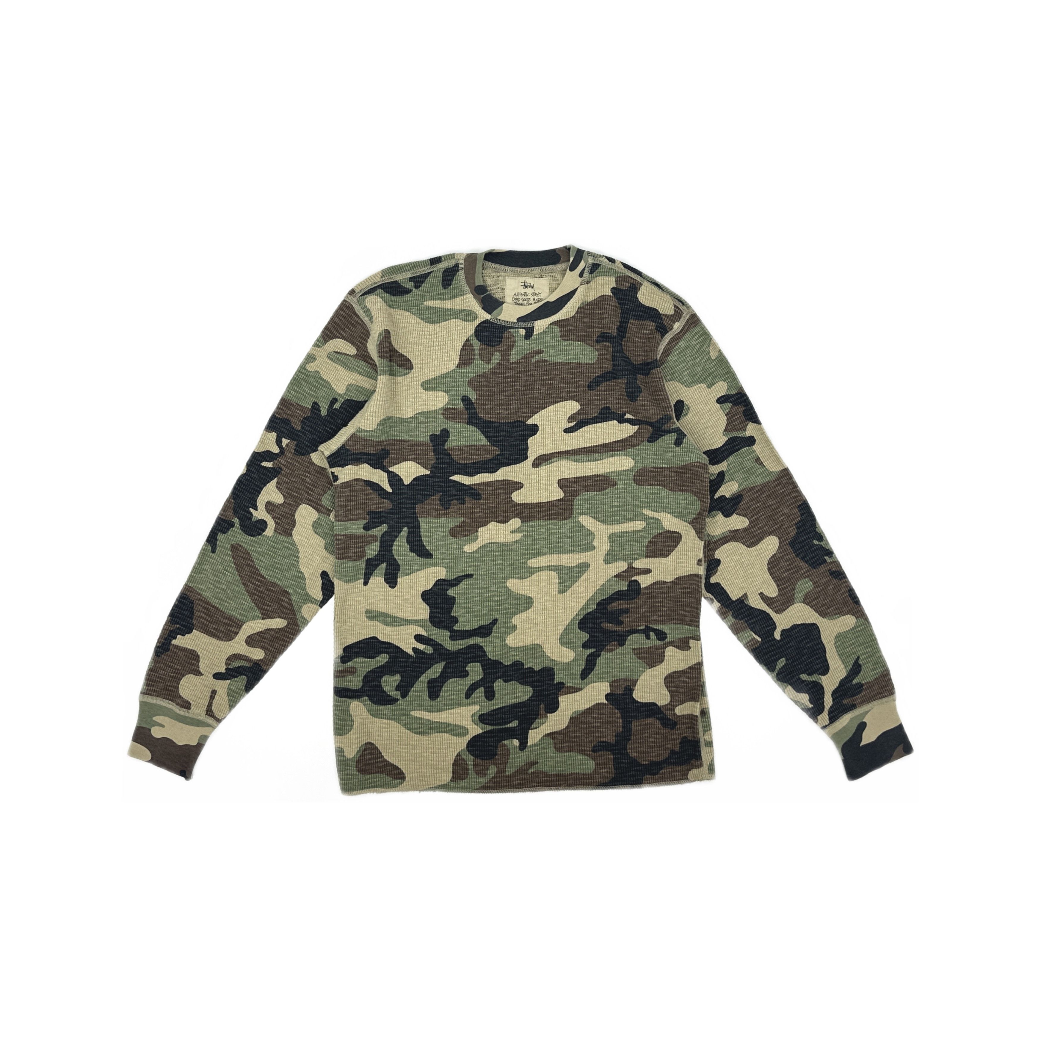 Stussy Stussy Camo Thermal Long Sleeve T-Shirt Size S Size US S / EU 44-46 / 1 - 1 Thumbnail